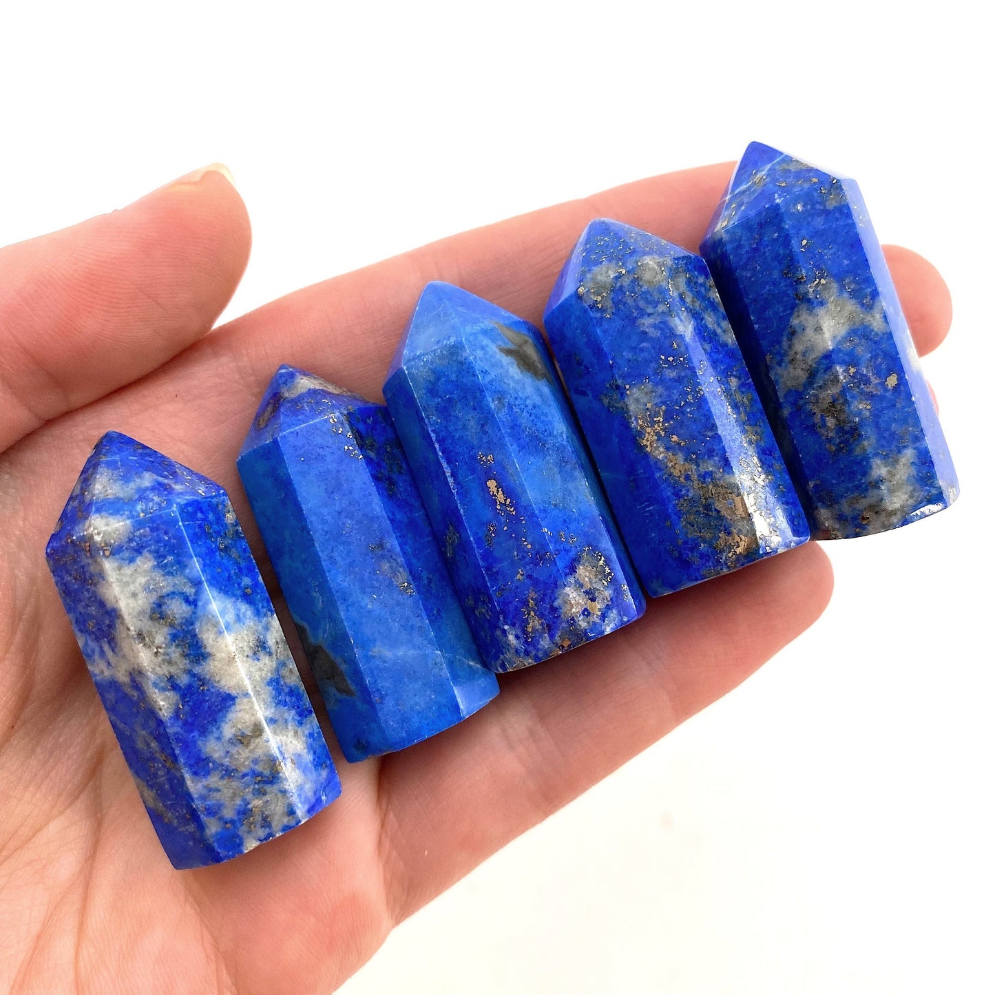 Lapis Lazuli Point, lapis lazuli tower, crystal point, lapis lazuli crystal