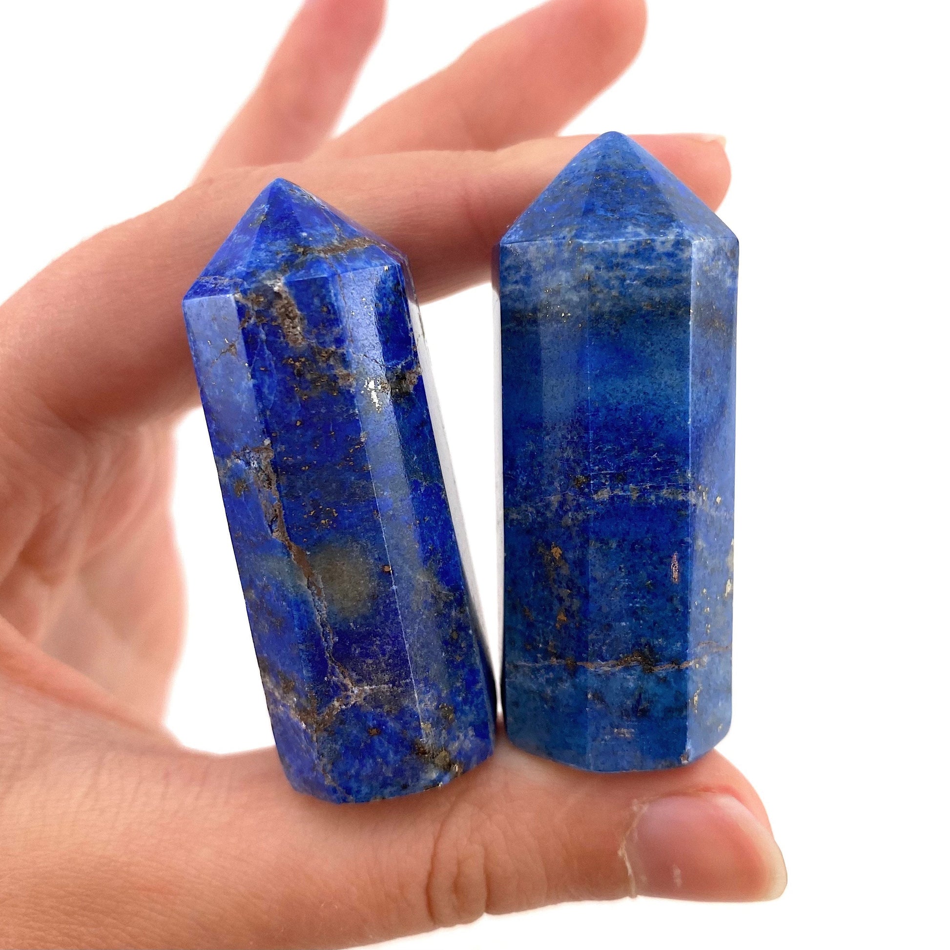 Lapis Lazuli Point, lapis lazuli tower, crystal point, lapis lazuli crystal