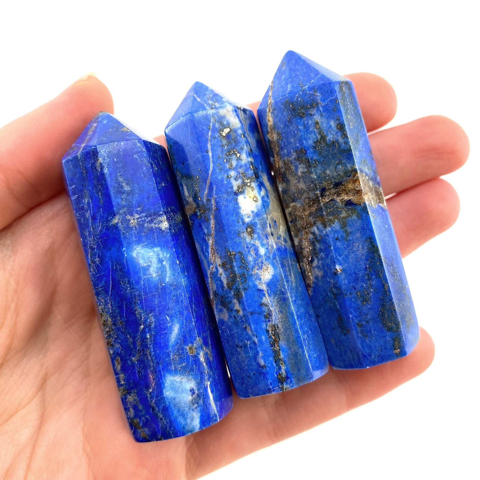 Lapis Lazuli Point, lapis lazuli tower, crystal point, lapis lazuli crystal