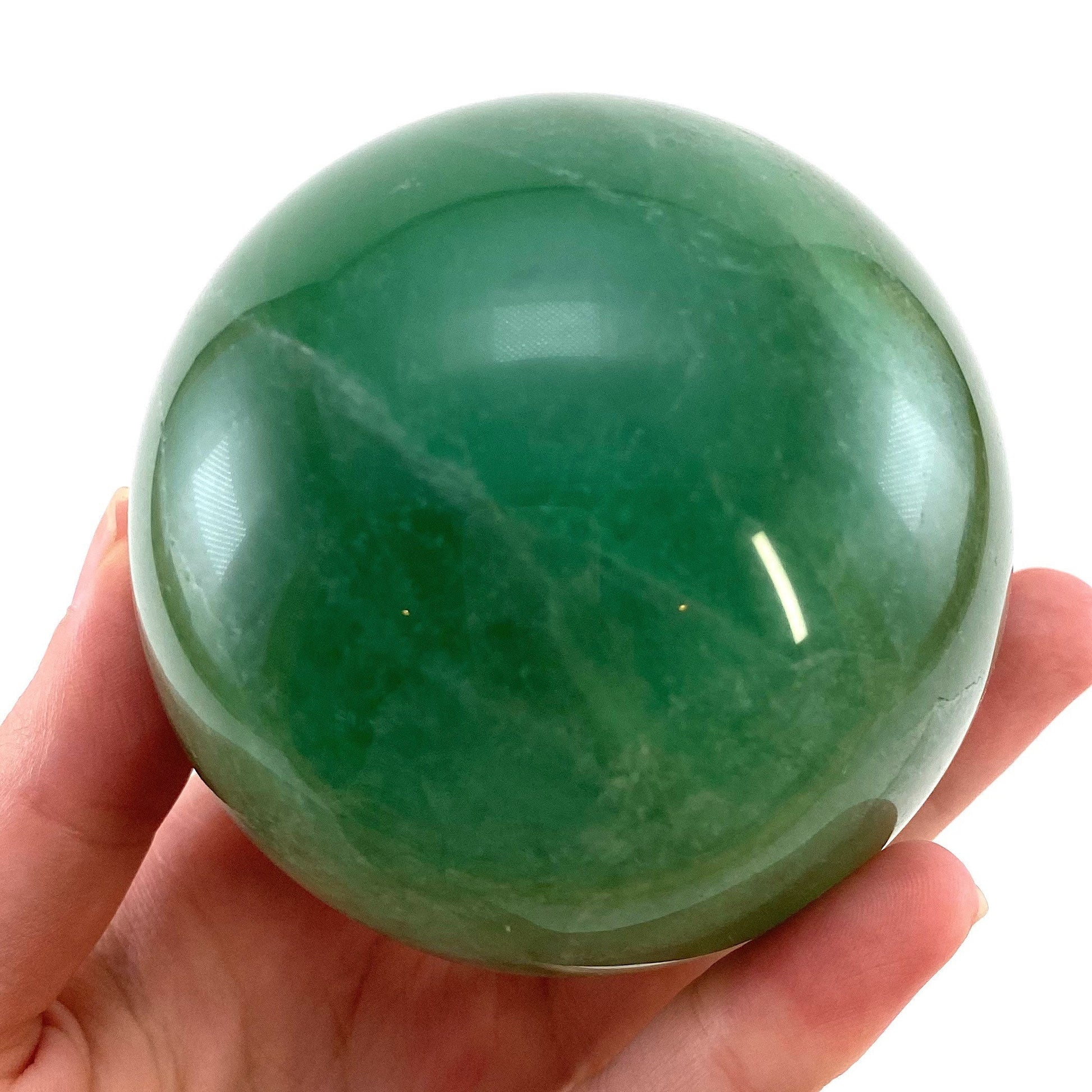 Green Fluorite Sphere, crystal ball, green fluorite sphere, fluorite palm stone, crystal sphere