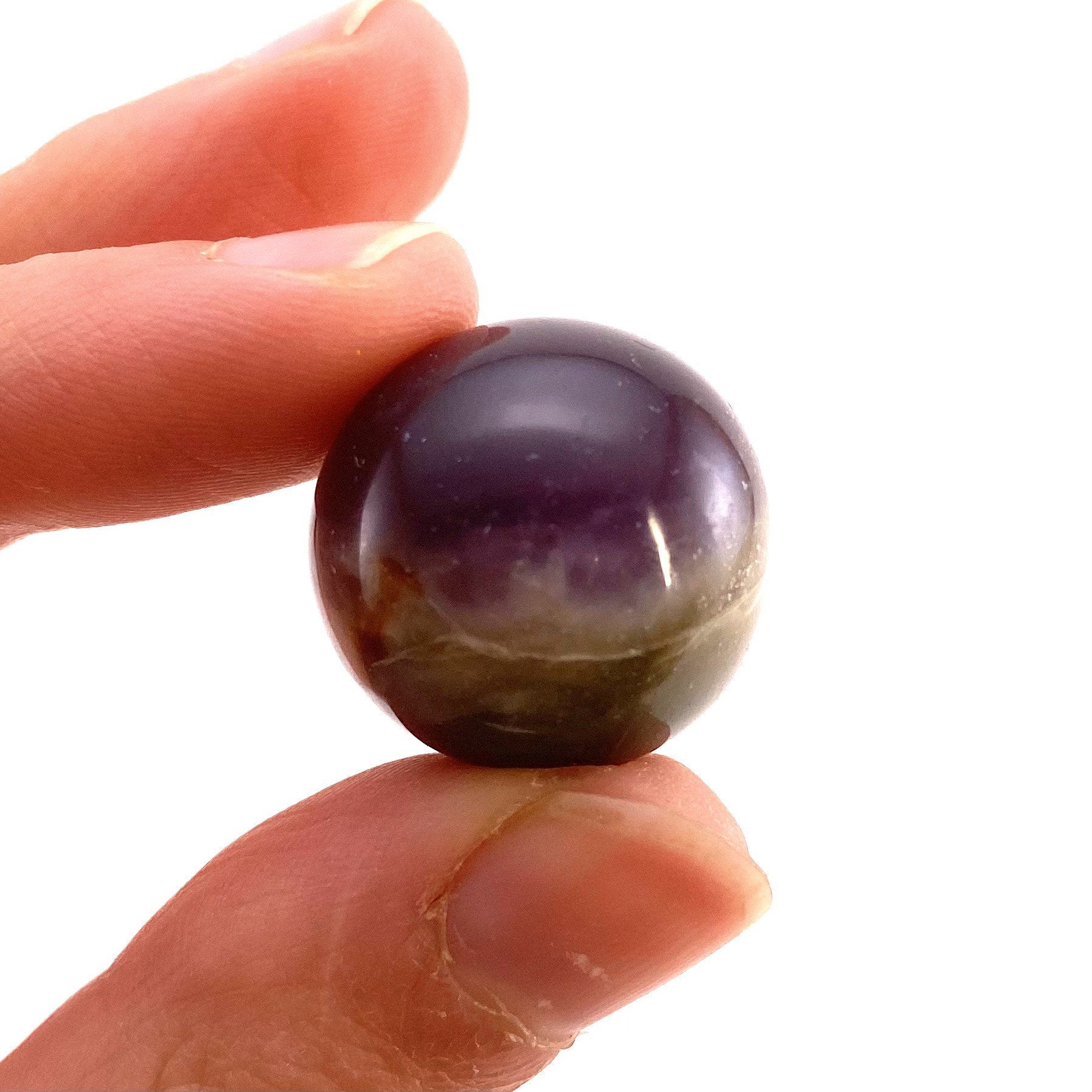 Purple Chalcedony Sphere, crystal ball, Chalcedony sphere, Chalcedony palm stone, crystal sphere