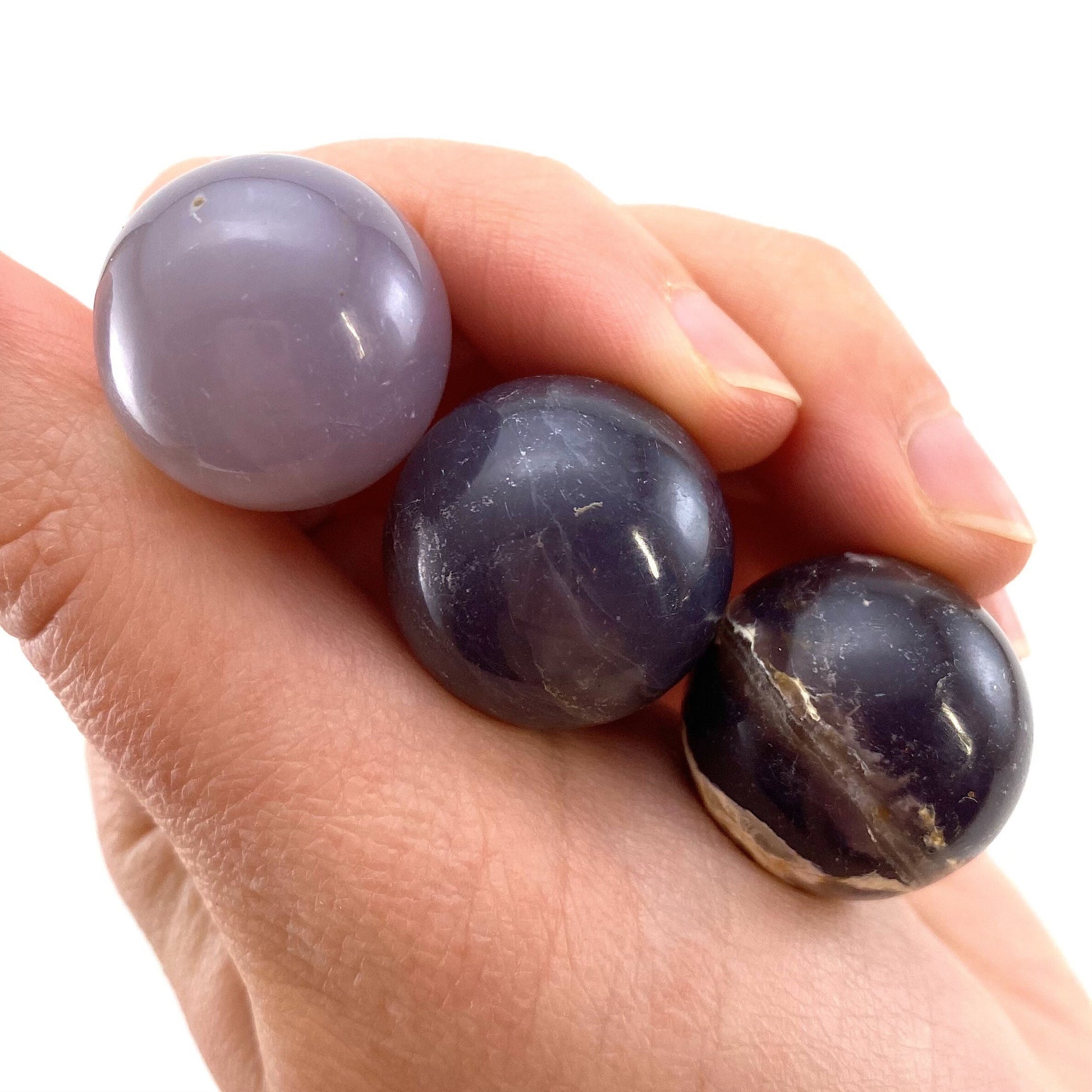 Purple Chalcedony Sphere, crystal ball, Chalcedony sphere, Chalcedony palm stone, crystal sphere