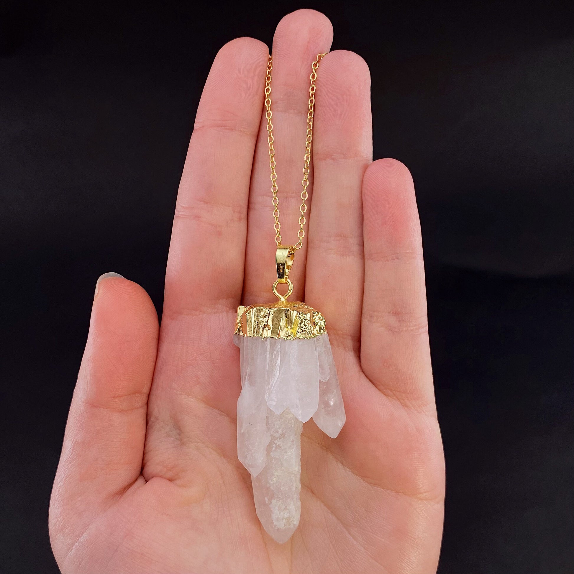 Quartz Point Necklace, quartz necklace, crystal pendant, crystal necklace, quartz necklace