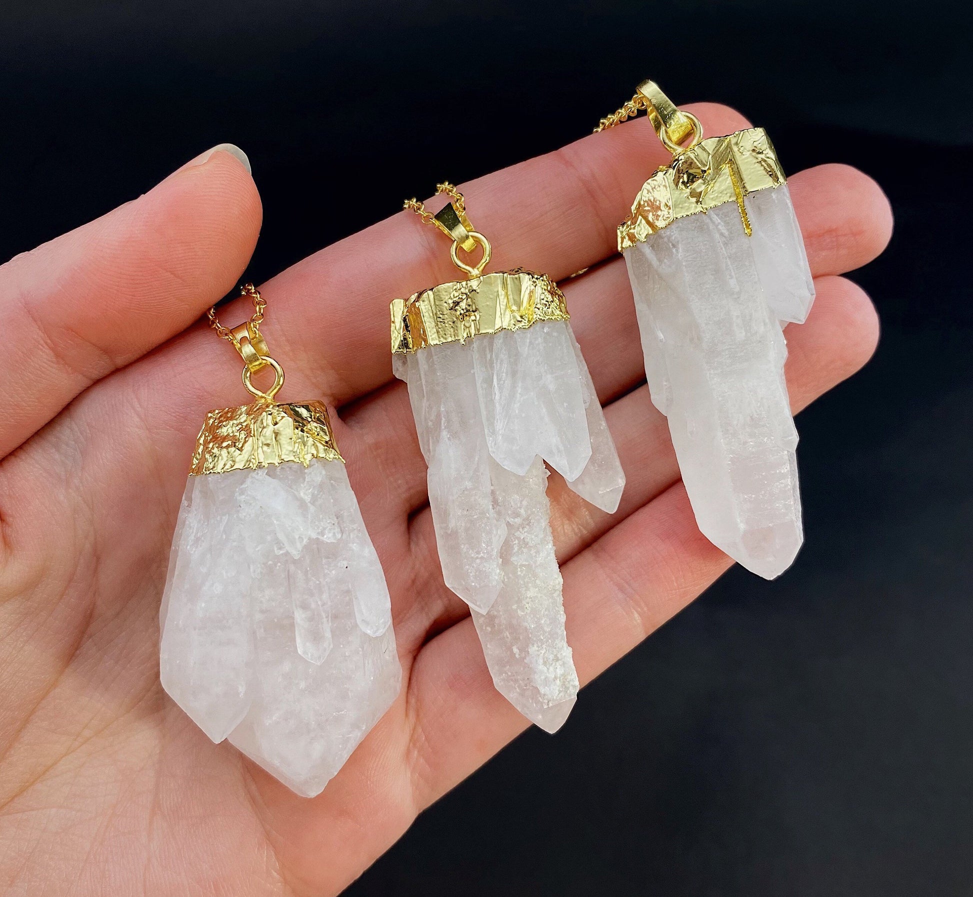Quartz Point Necklace, quartz necklace, crystal pendant, crystal necklace, quartz necklace