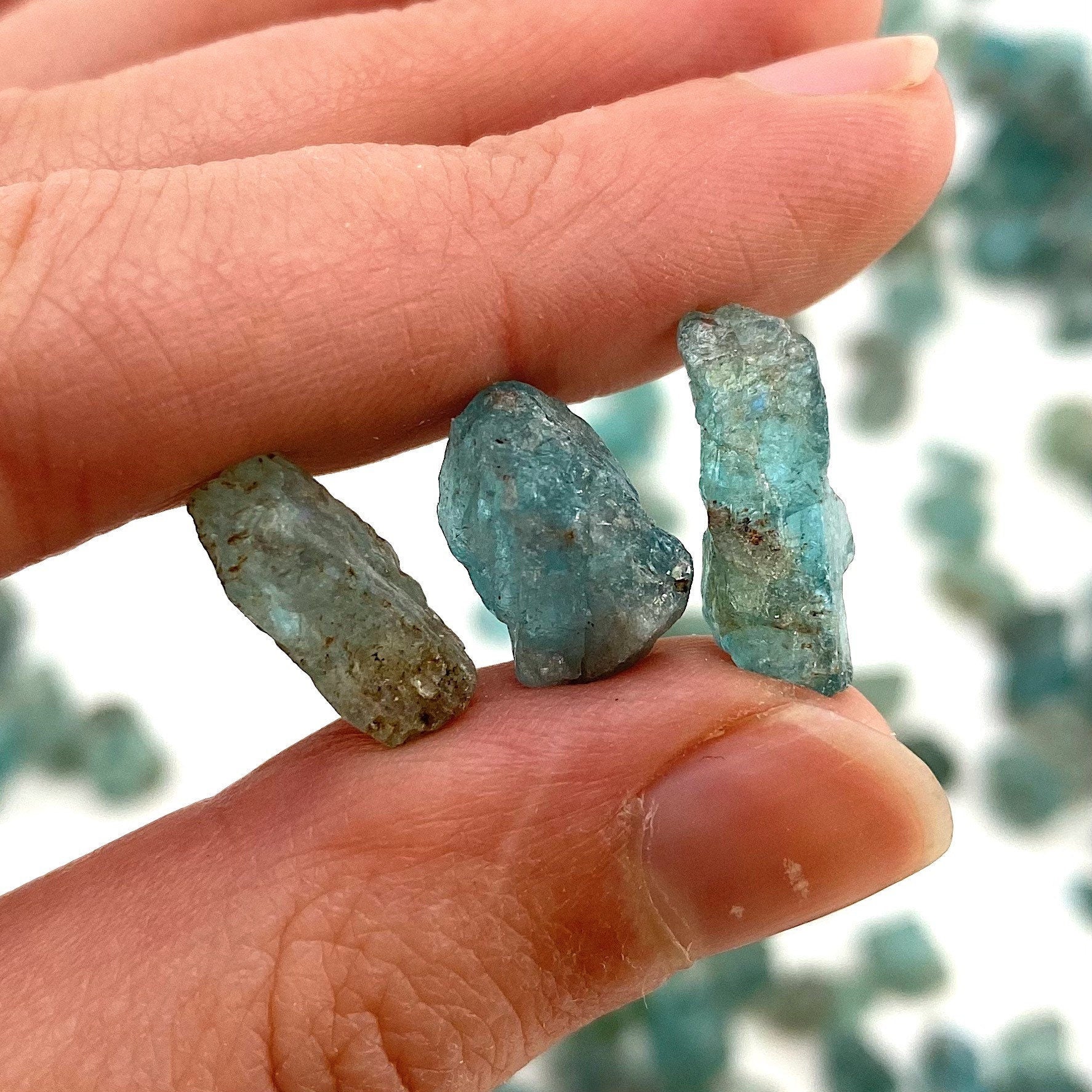 Raw Blue Apatite | 1 gram (Madagascar), blue apatite crystal, gem blue apatite, raw blue apatite