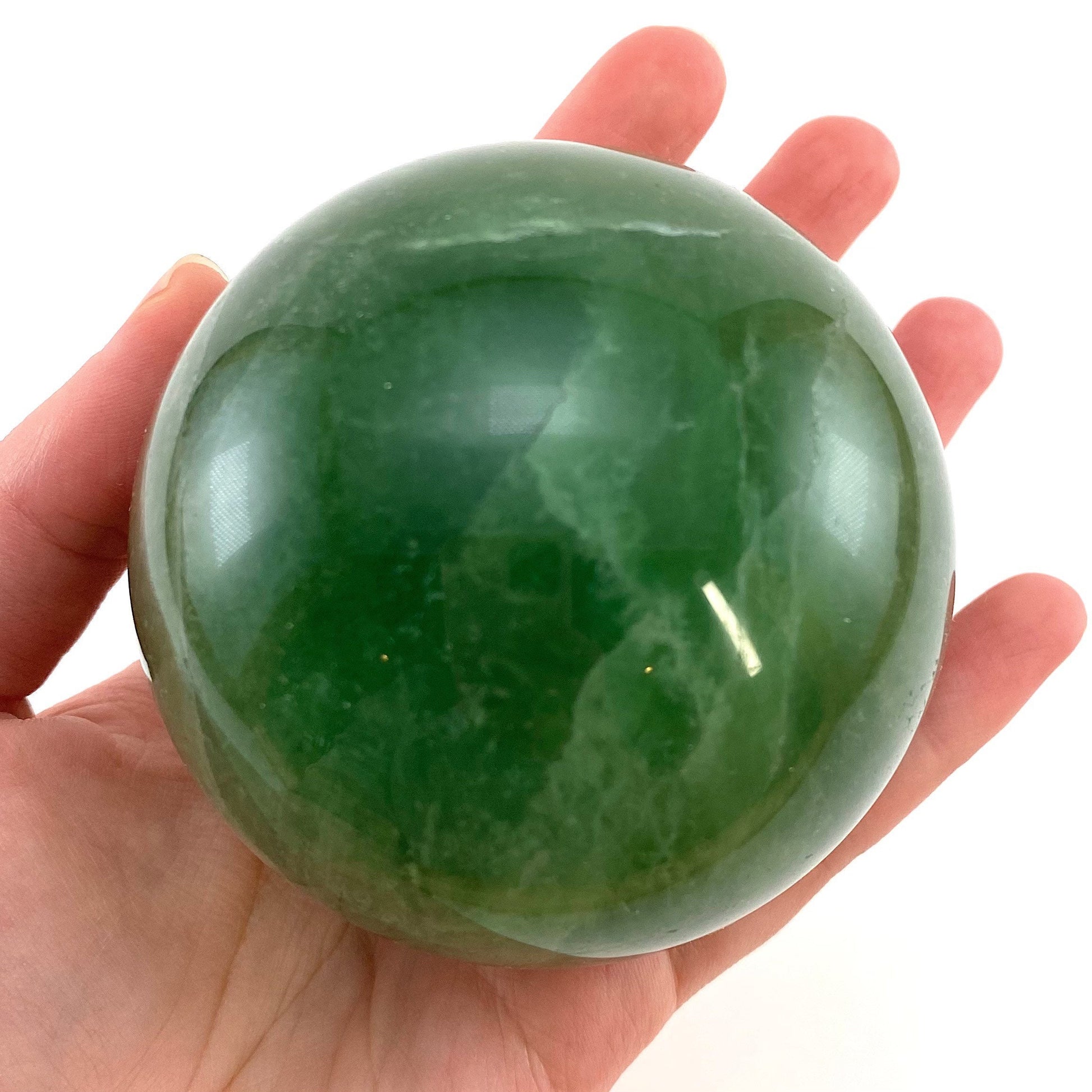 Green Fluorite Sphere, crystal ball, green fluorite sphere, fluorite palm stone, crystal sphere