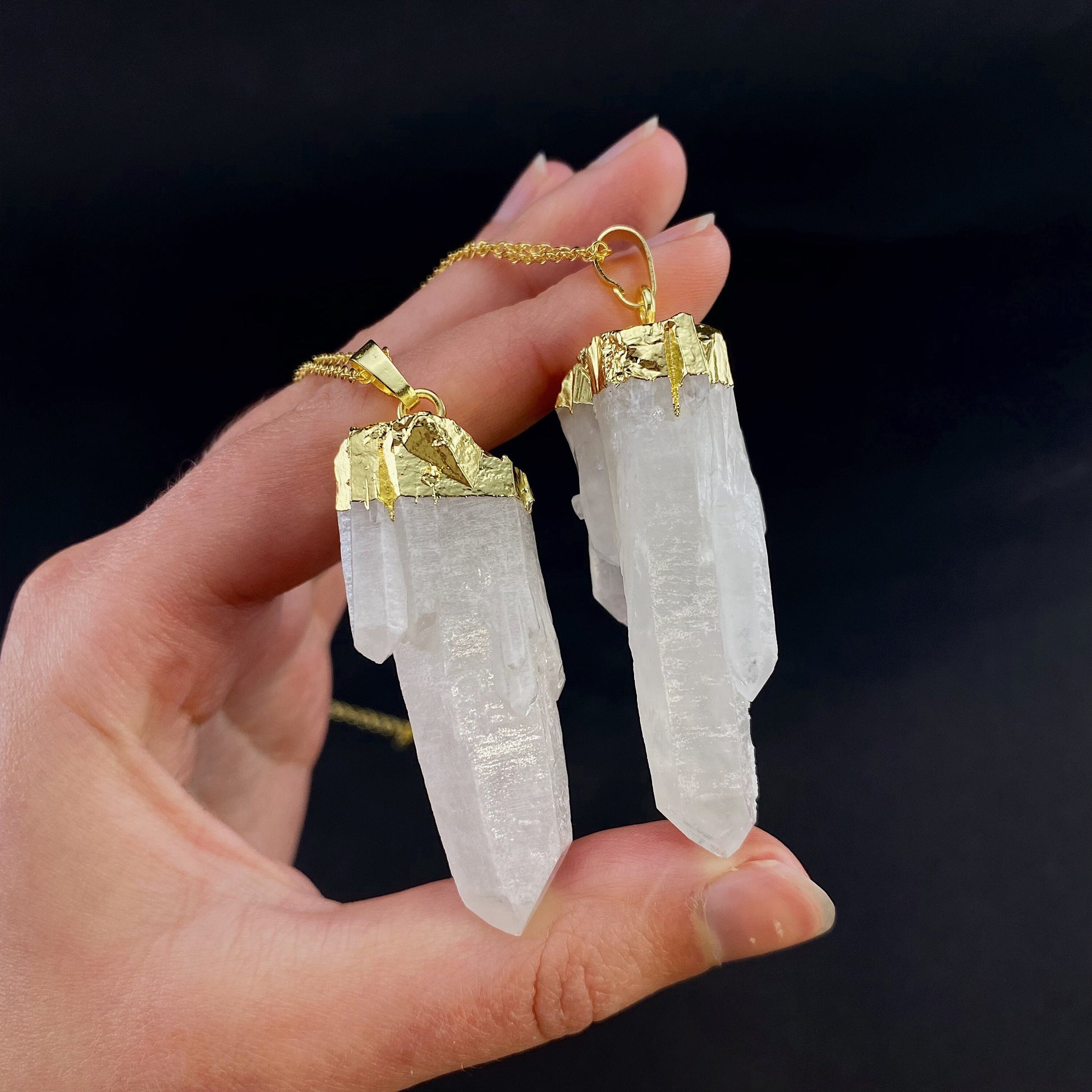 Quartz Point Necklace, quartz necklace, crystal pendant, crystal necklace, quartz necklace