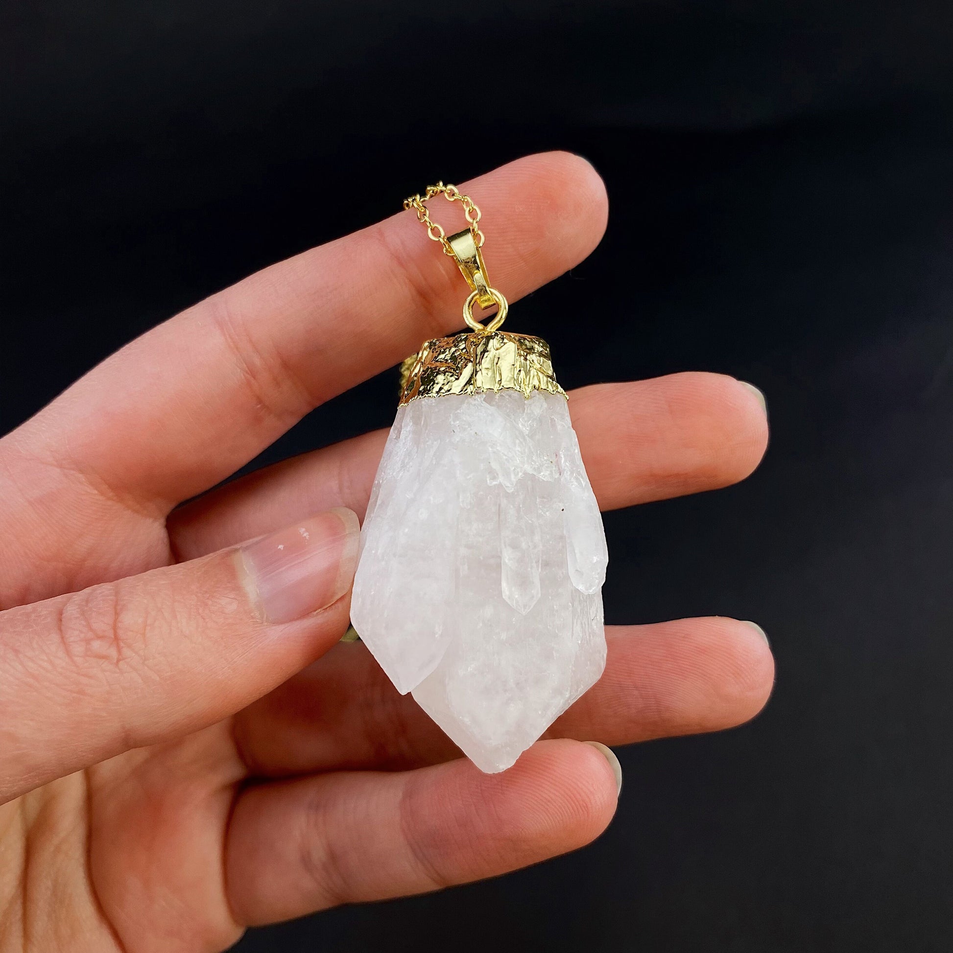 Quartz Point Necklace, quartz necklace, crystal pendant, crystal necklace, quartz necklace