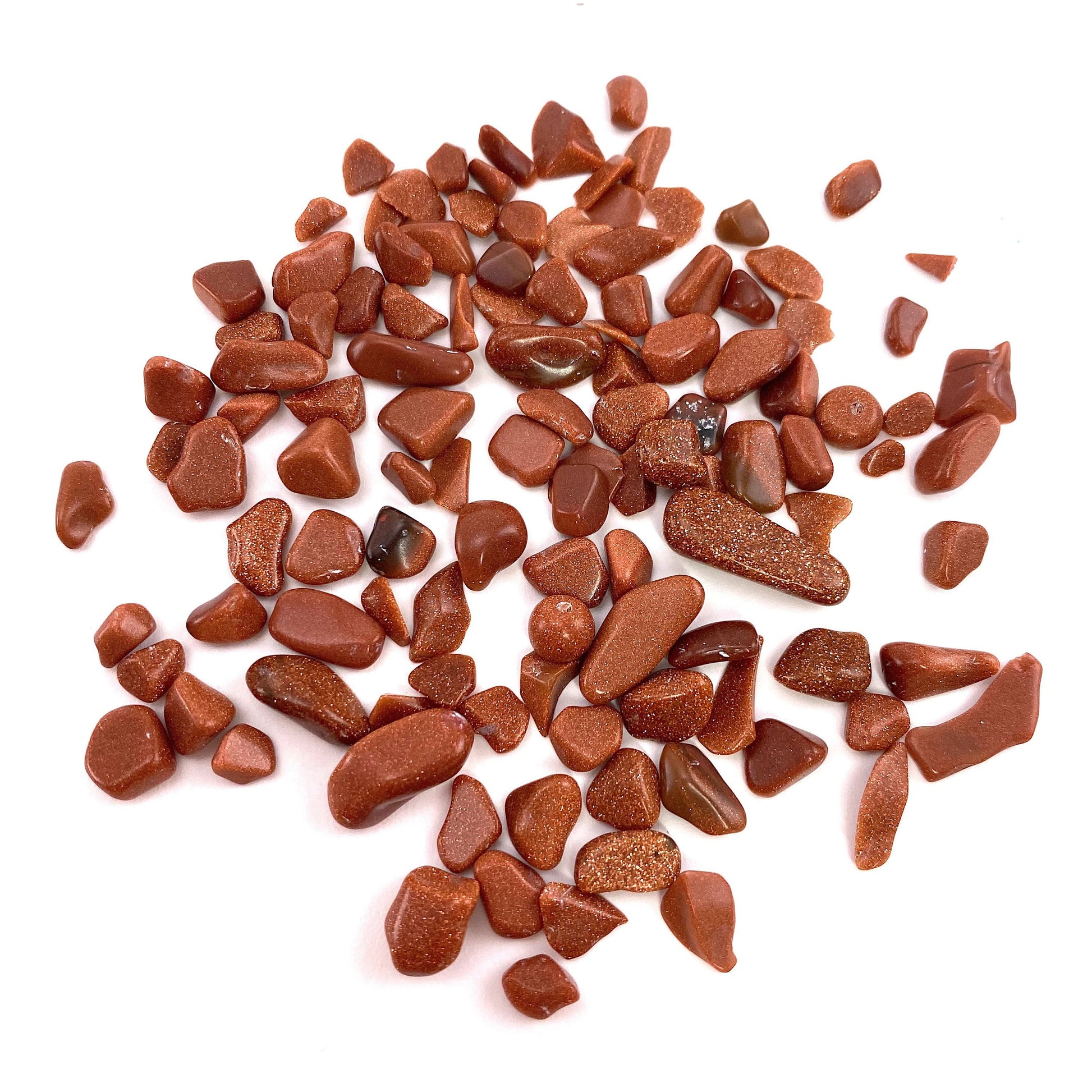 20g of Goldstone, mini tumbled stones, tumbled crystal, tumbled goldstone, goldstone chips