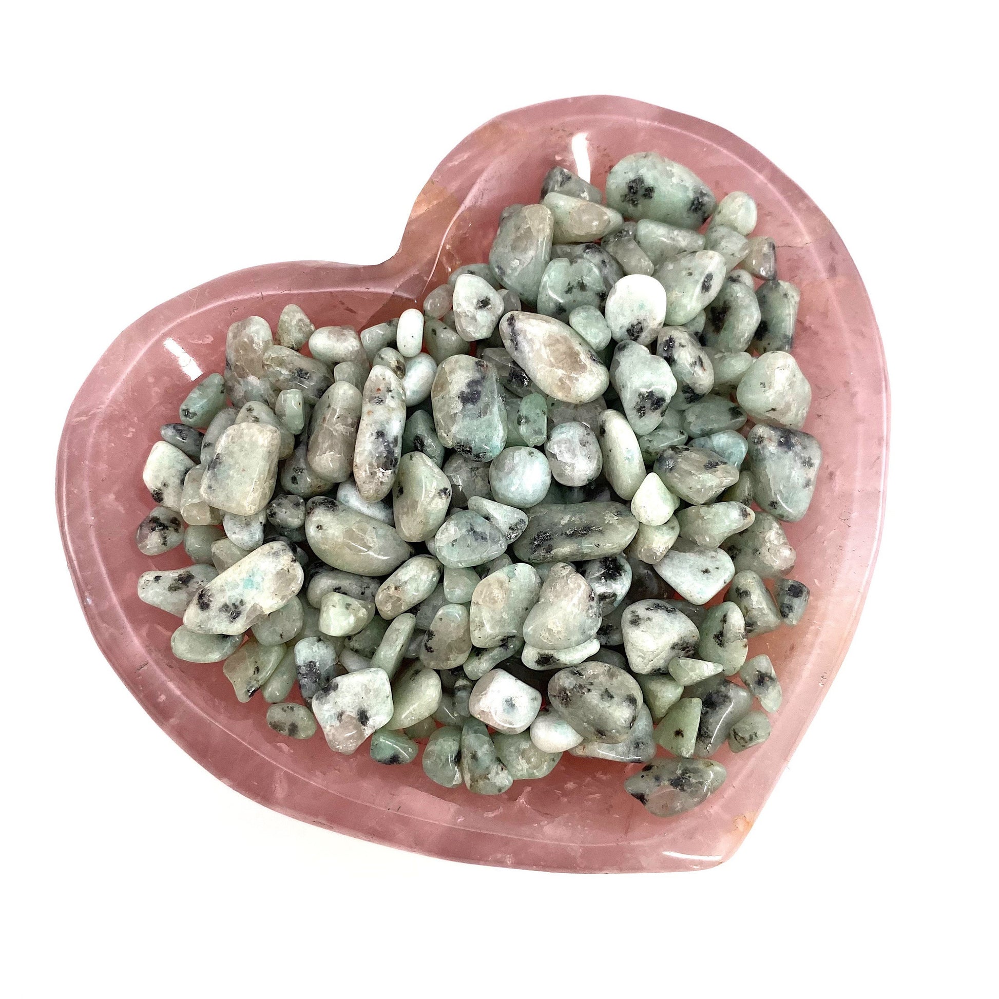 20g of Kiwi Jasper, mini tumbled stones, tumbled crystal, tumbled kiwi jasper, kiwi jasper chips, crystal chips