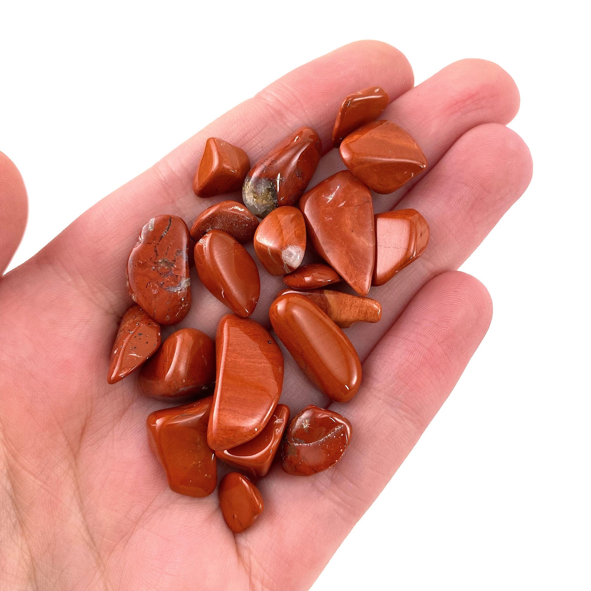 20g of Red Jasper, mini tumbled stones, tumbled crystal, tumbled red jasper, red jasper chips, crystal chips