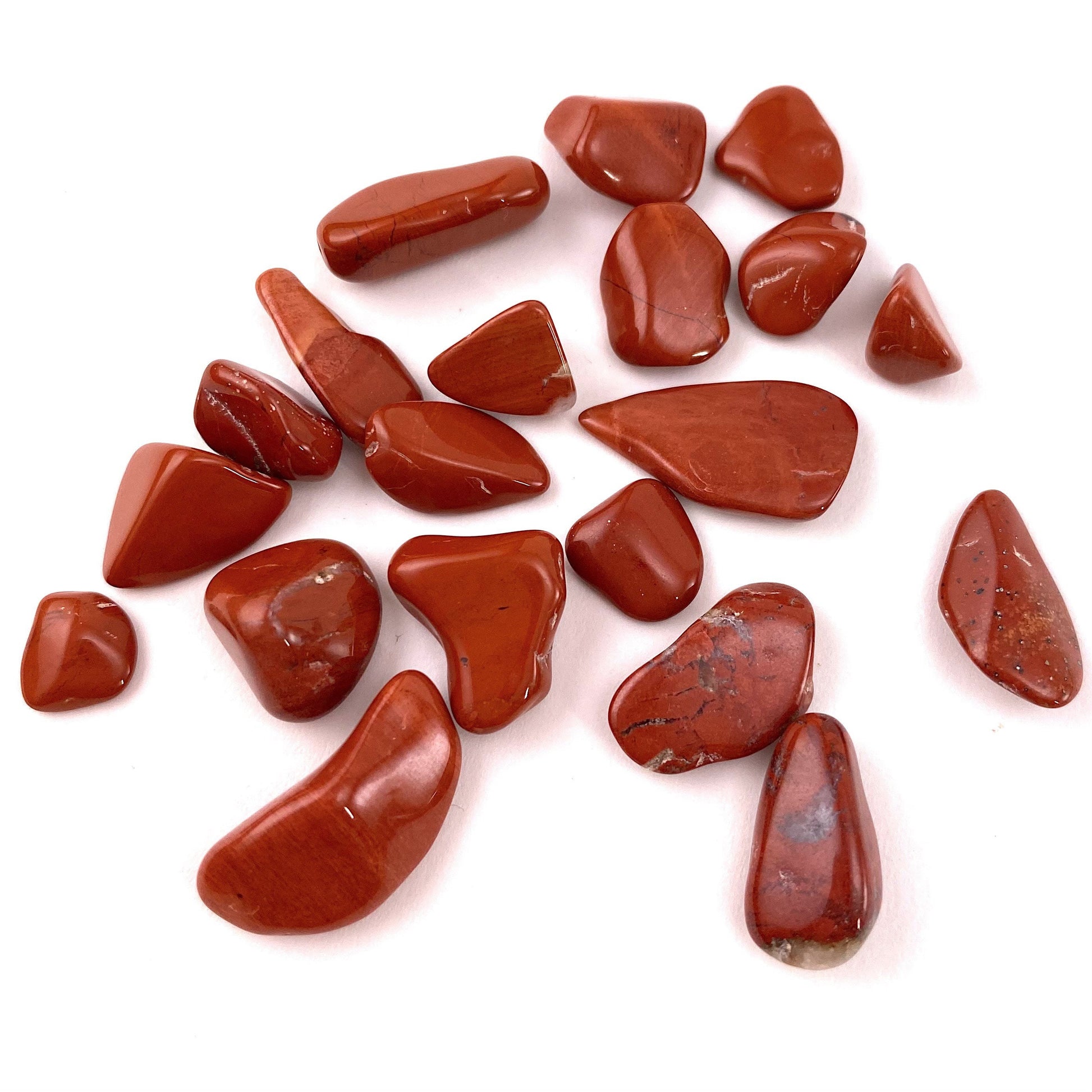 20g of Red Jasper, mini tumbled stones, tumbled crystal, tumbled red jasper, red jasper chips, crystal chips