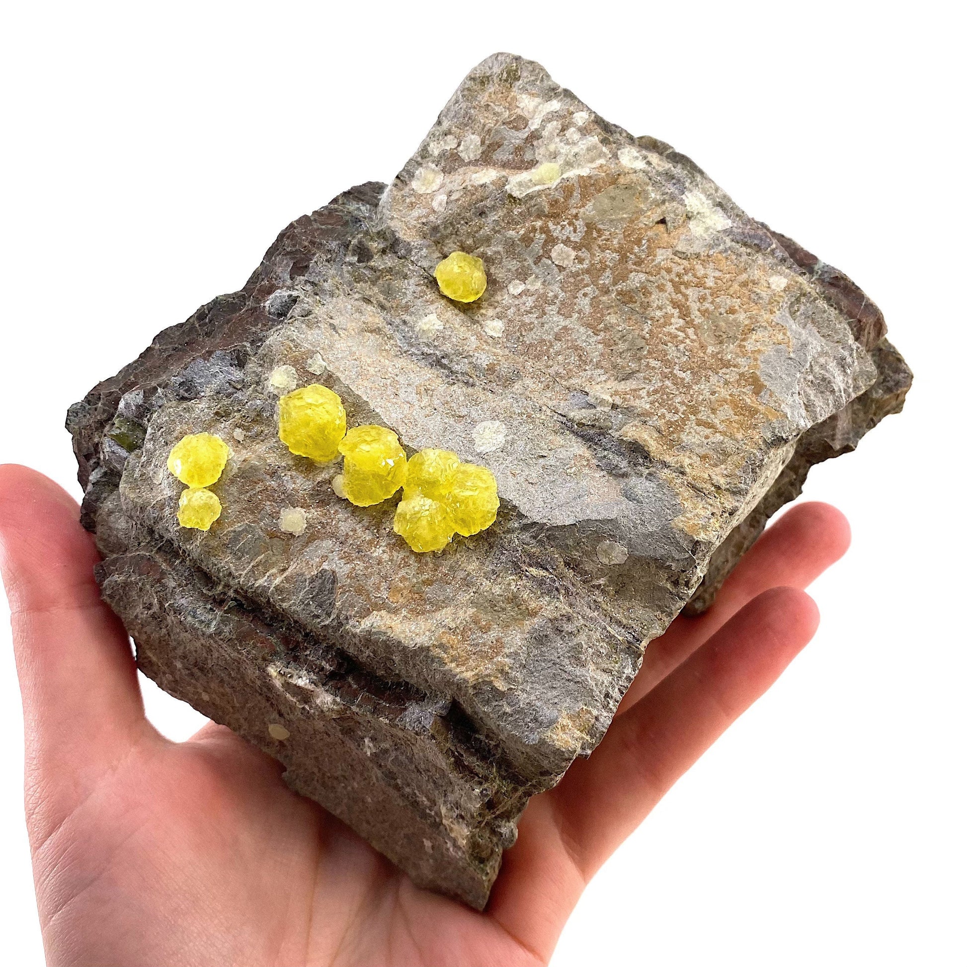 High Grade Yellow Brucite (Pakistan), yellow brucite specimen, raw brucite, yellow brucite crystal
