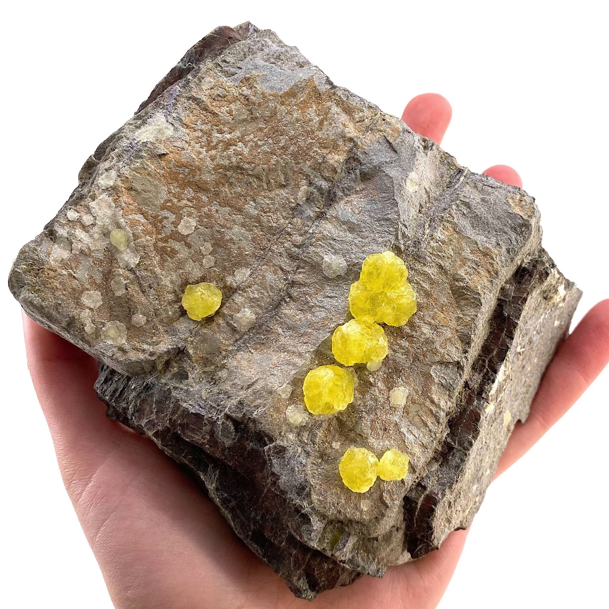 High Grade Yellow Brucite (Pakistan), yellow brucite specimen, raw brucite, yellow brucite crystal