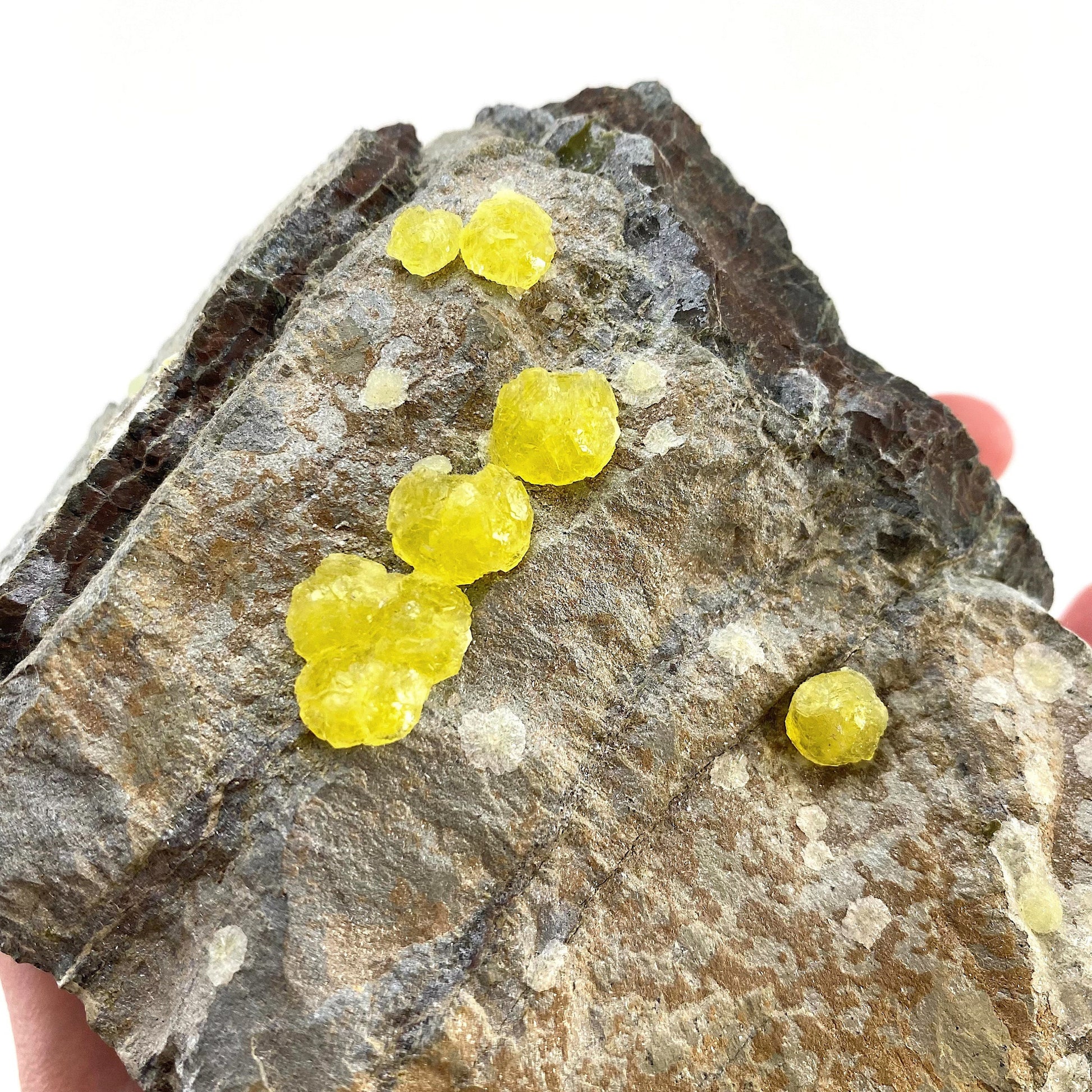 High Grade Yellow Brucite (Pakistan), yellow brucite specimen, raw brucite, yellow brucite crystal