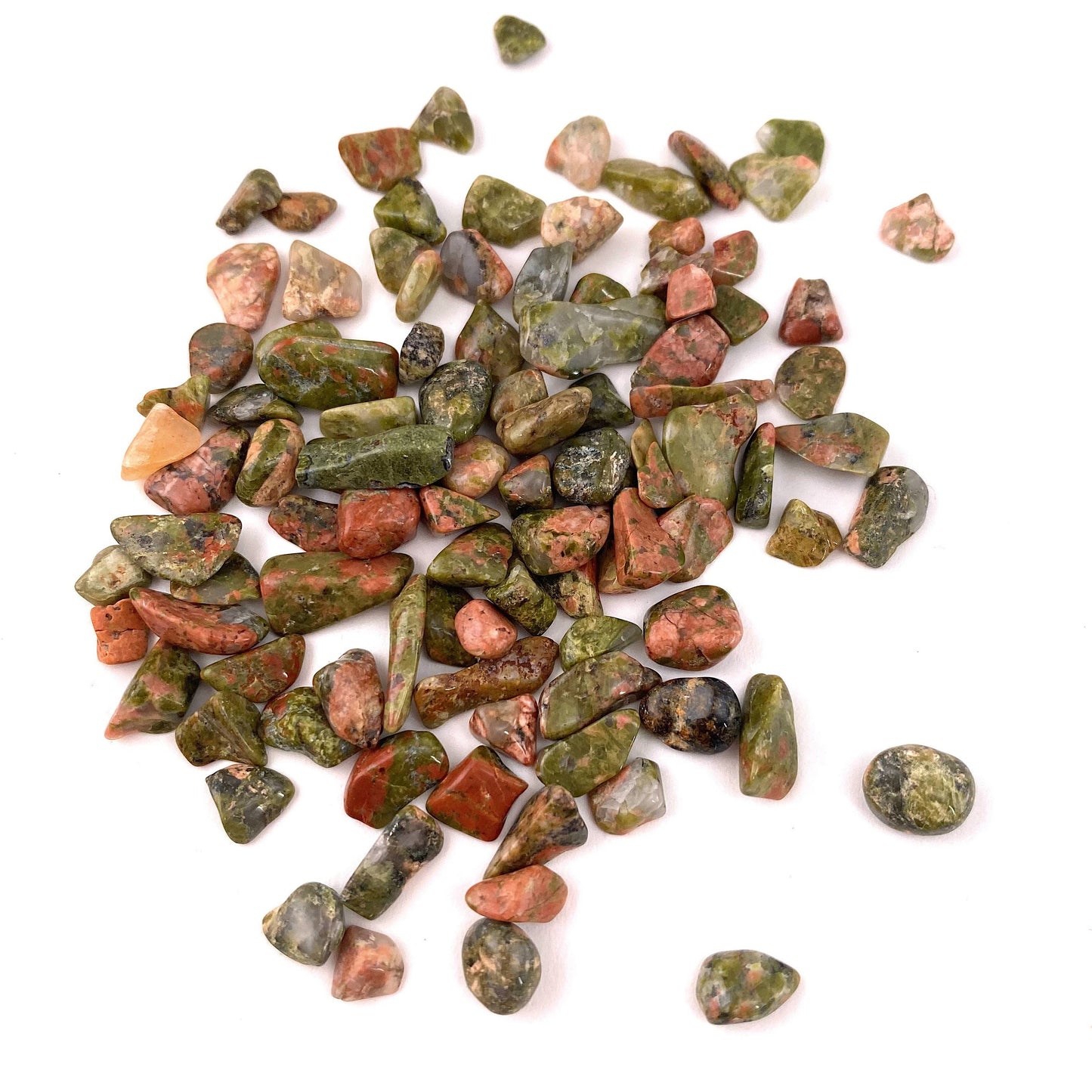 20g of Unakite, mini tumbled stones, tumbled crystal, tumbled unakite, unakite chips