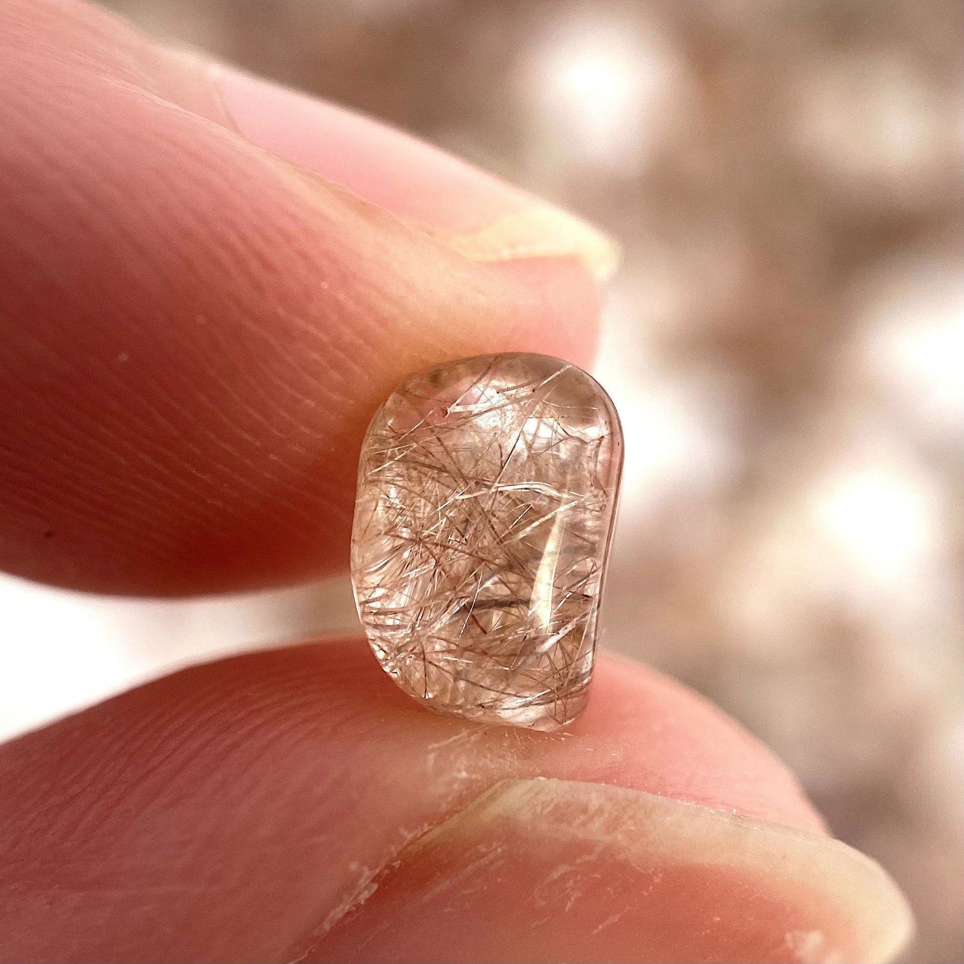 20g of Red Rutilated Quartz, mini tumbled stones, tumbled crystal, tumbled rutilated quartz, red quartz chips