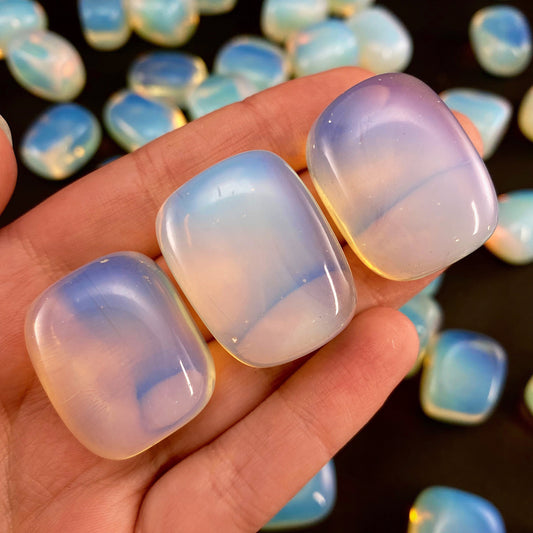 Tumbled Opalite, tumbled stones, tumbled crystal, tumbled opalite glass, opalite