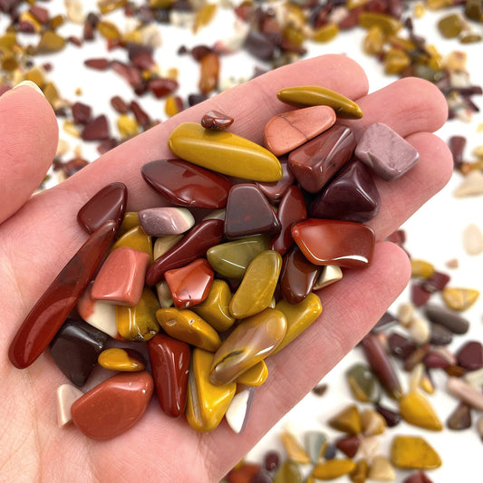 20g of Mookaite, mini tumbled stones, tumbled crystal, tumbled mookaite jasper, mookaite chips, crystal chips