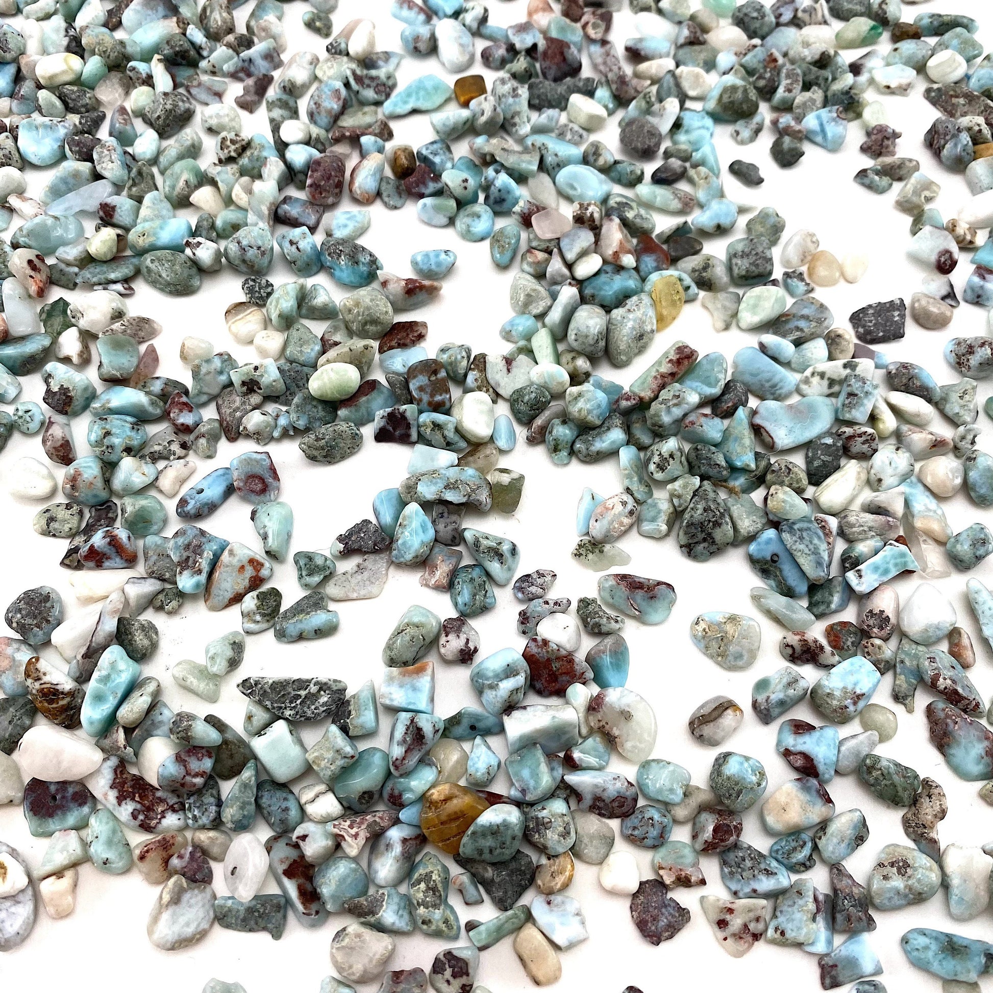 20g of Larimar, mini tumbled stones, tumbled crystal, tumbled larimar, larimar chips