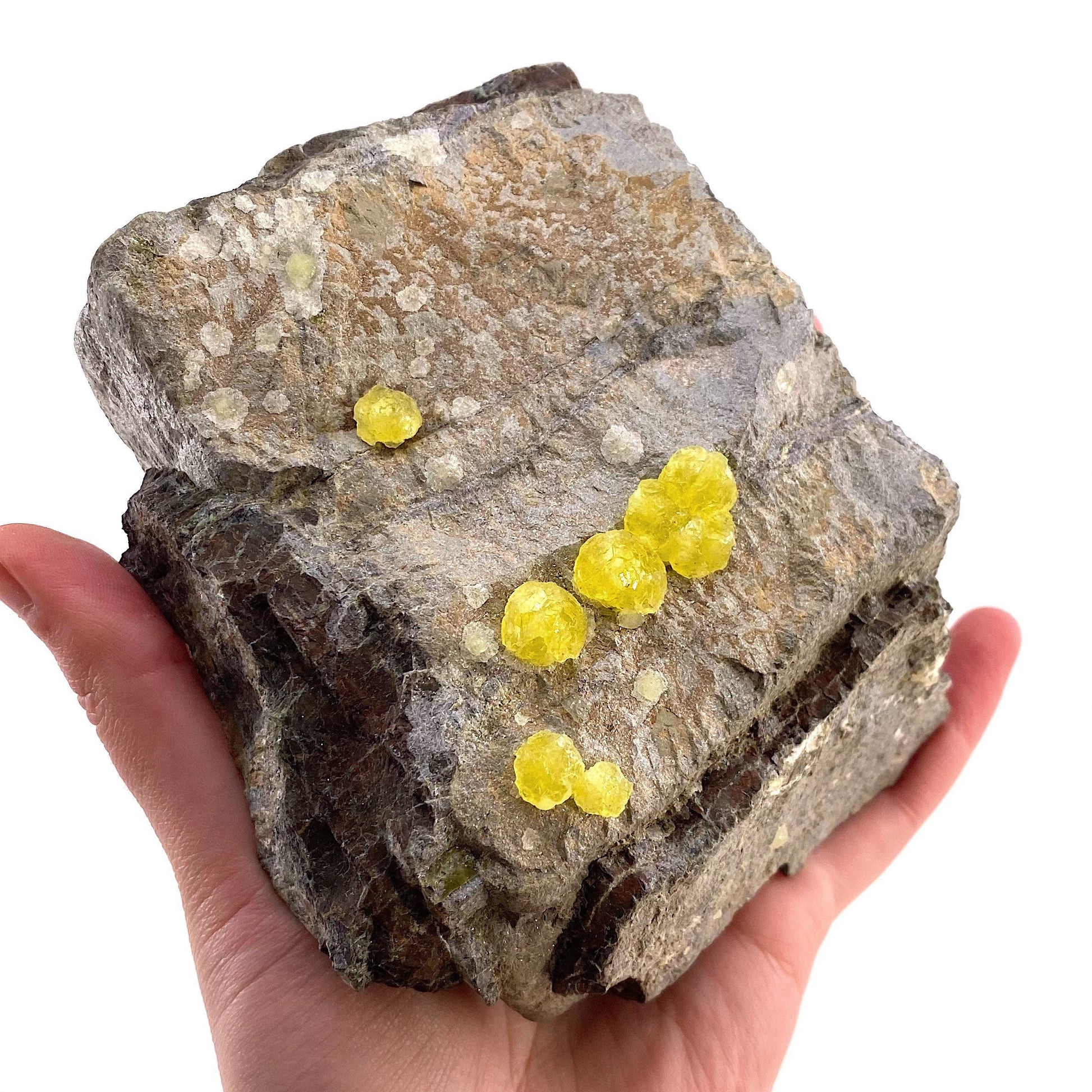 High Grade Yellow Brucite (Pakistan), yellow brucite specimen, raw brucite, yellow brucite crystal