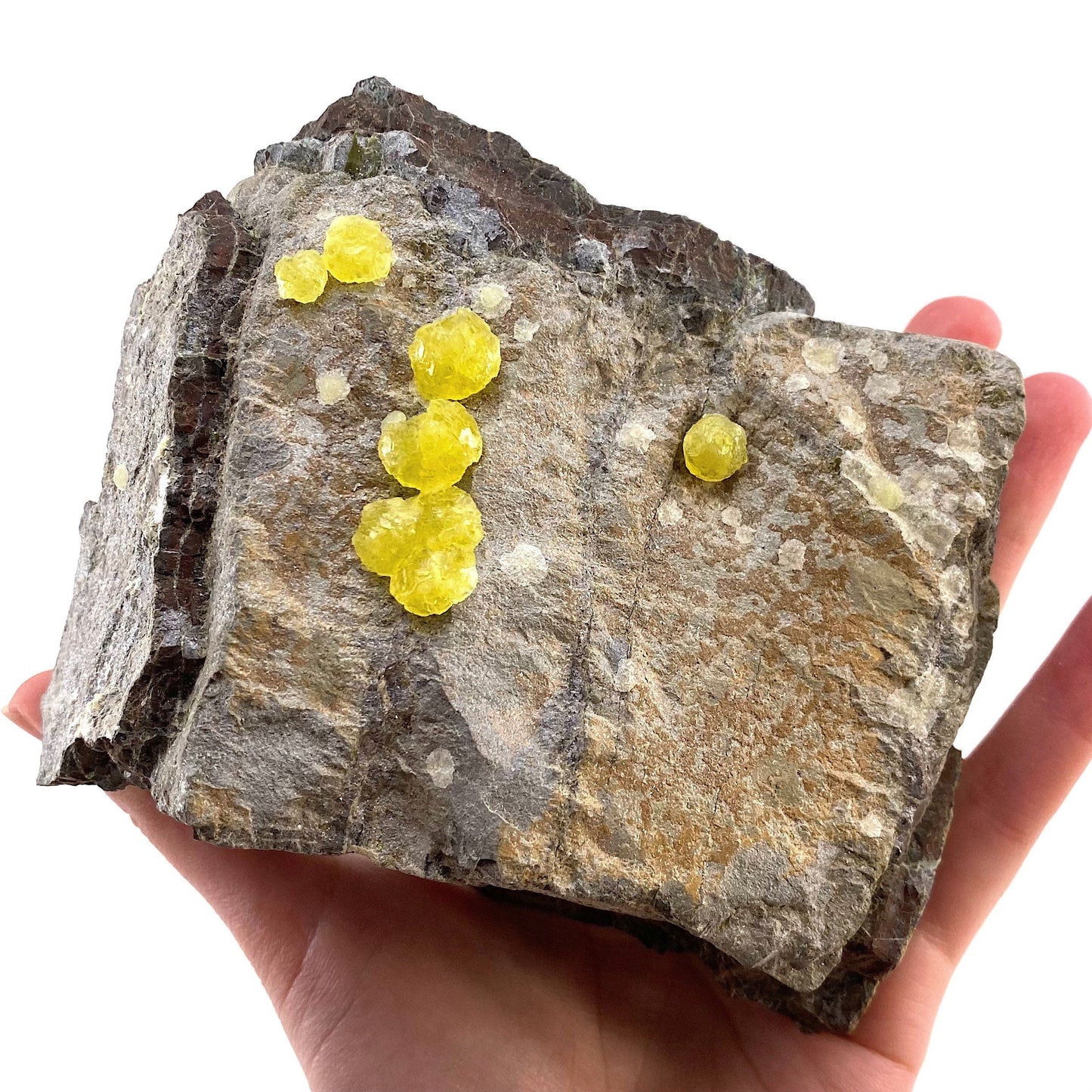 High Grade Yellow Brucite (Pakistan), yellow brucite specimen, raw brucite, yellow brucite crystal