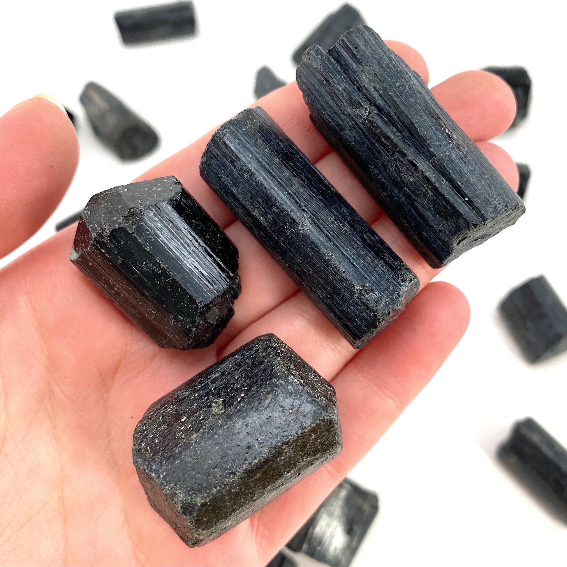 ONE Mini Raw Black Tourmaline (Namibia), raw black tourmaline, tourmaline crystal, black schorl