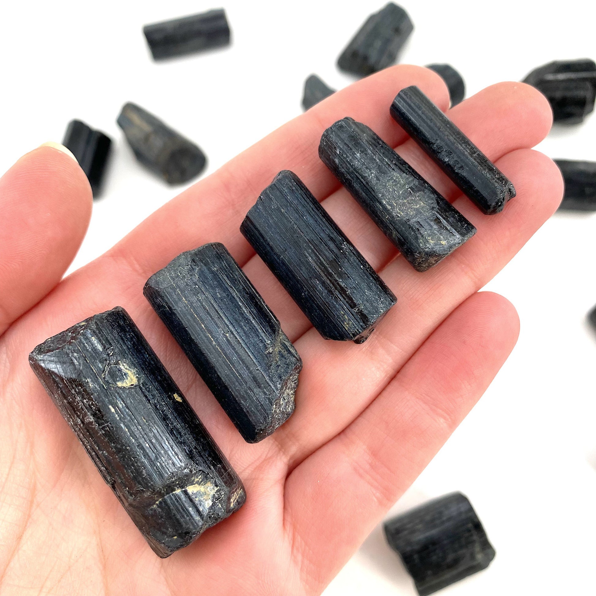 ONE Mini Raw Black Tourmaline (Namibia), raw black tourmaline, tourmaline crystal, black schorl