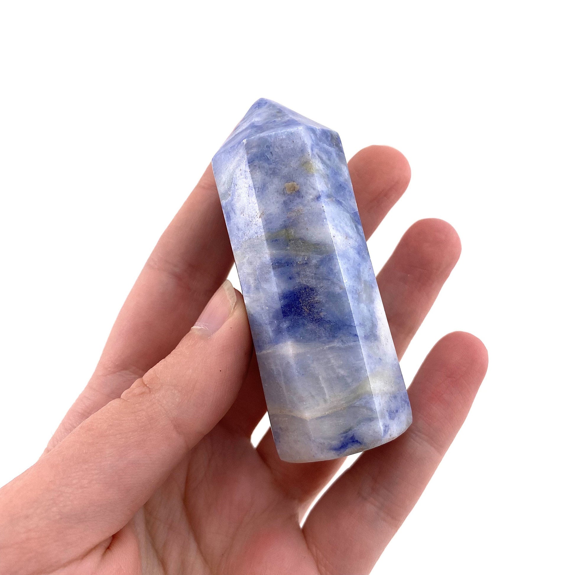 Rare! Afghanite Point, blue afghanite tower, crystal point, blue afghanite crystal, polished afghanite