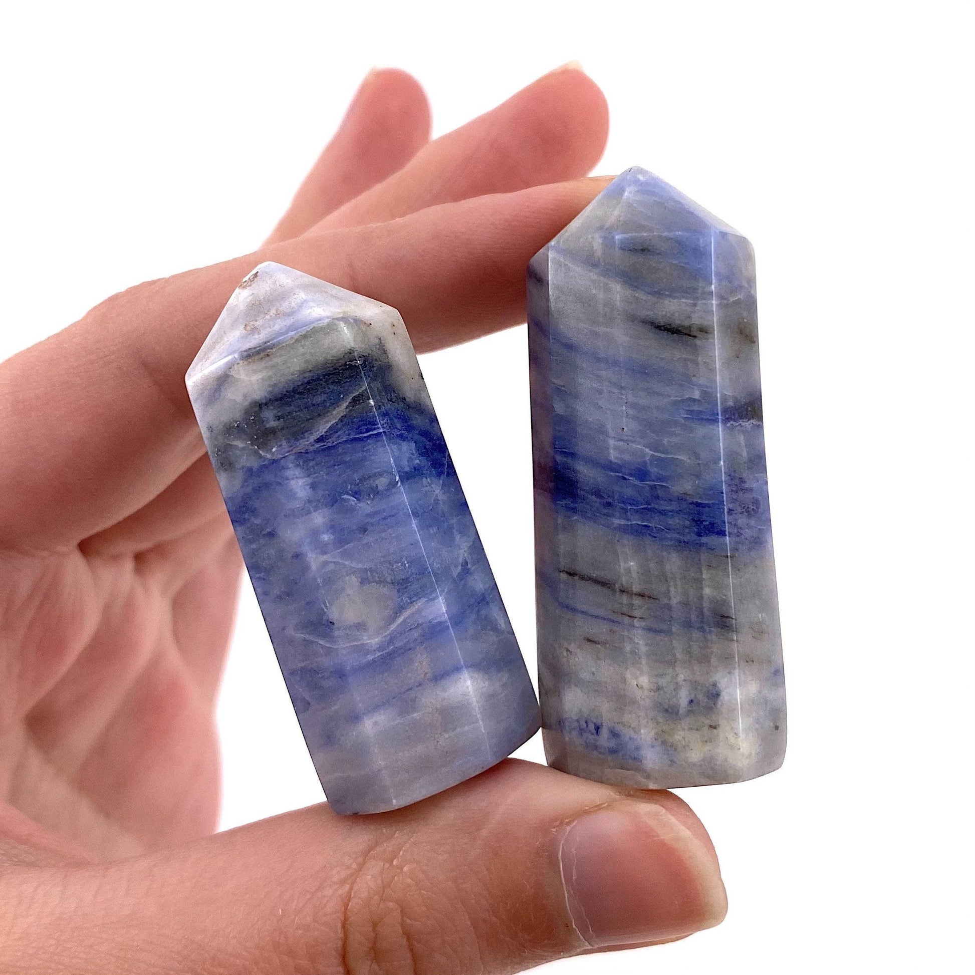Rare! Afghanite Point, blue afghanite tower, crystal point, blue afghanite crystal, polished afghanite