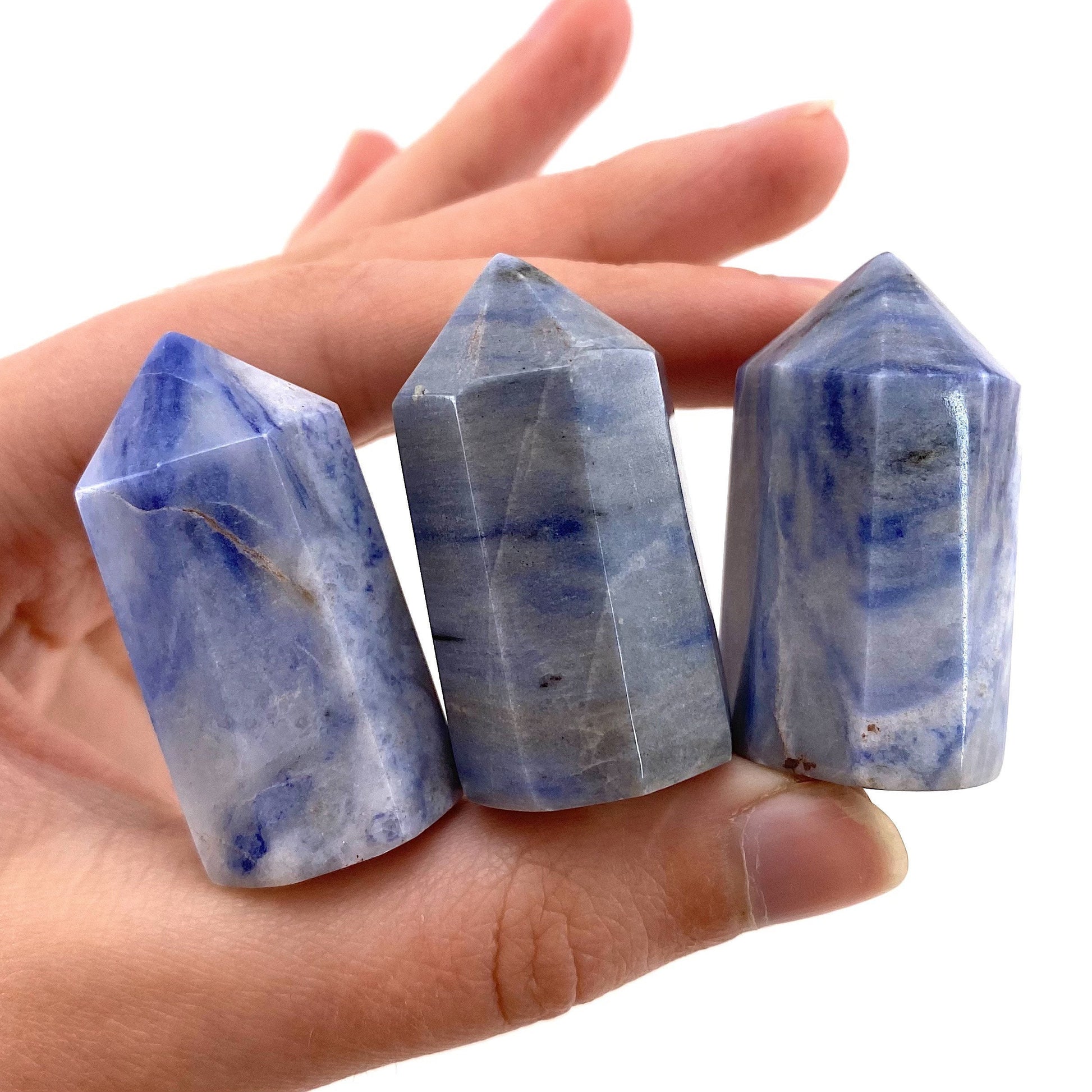 Rare! Afghanite Point, blue afghanite tower, crystal point, blue afghanite crystal, polished afghanite