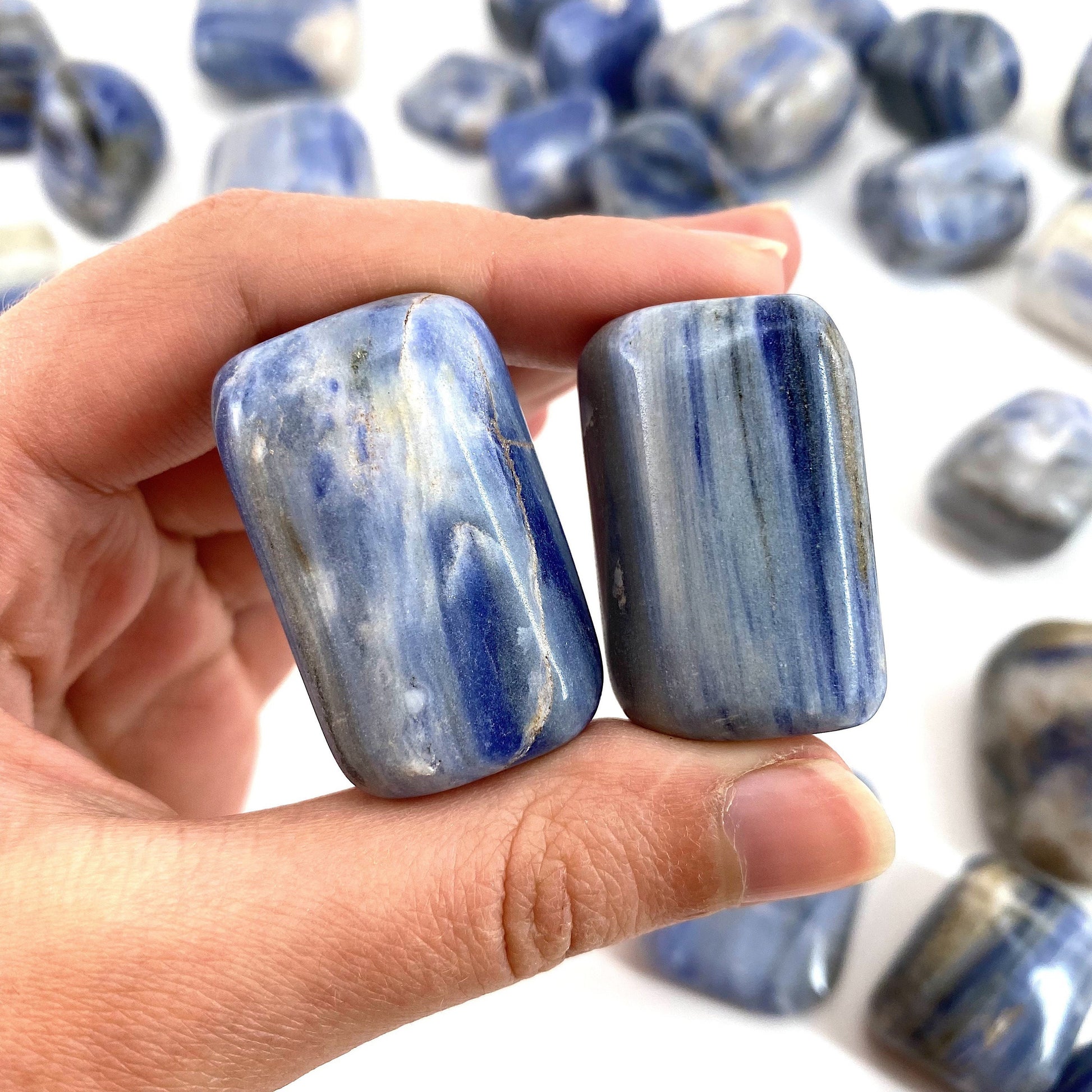 Rare! ONE tumbled Afghanite, natural blue afghanite, polished afghanite, blue afghanite tumble, afghanite crystal