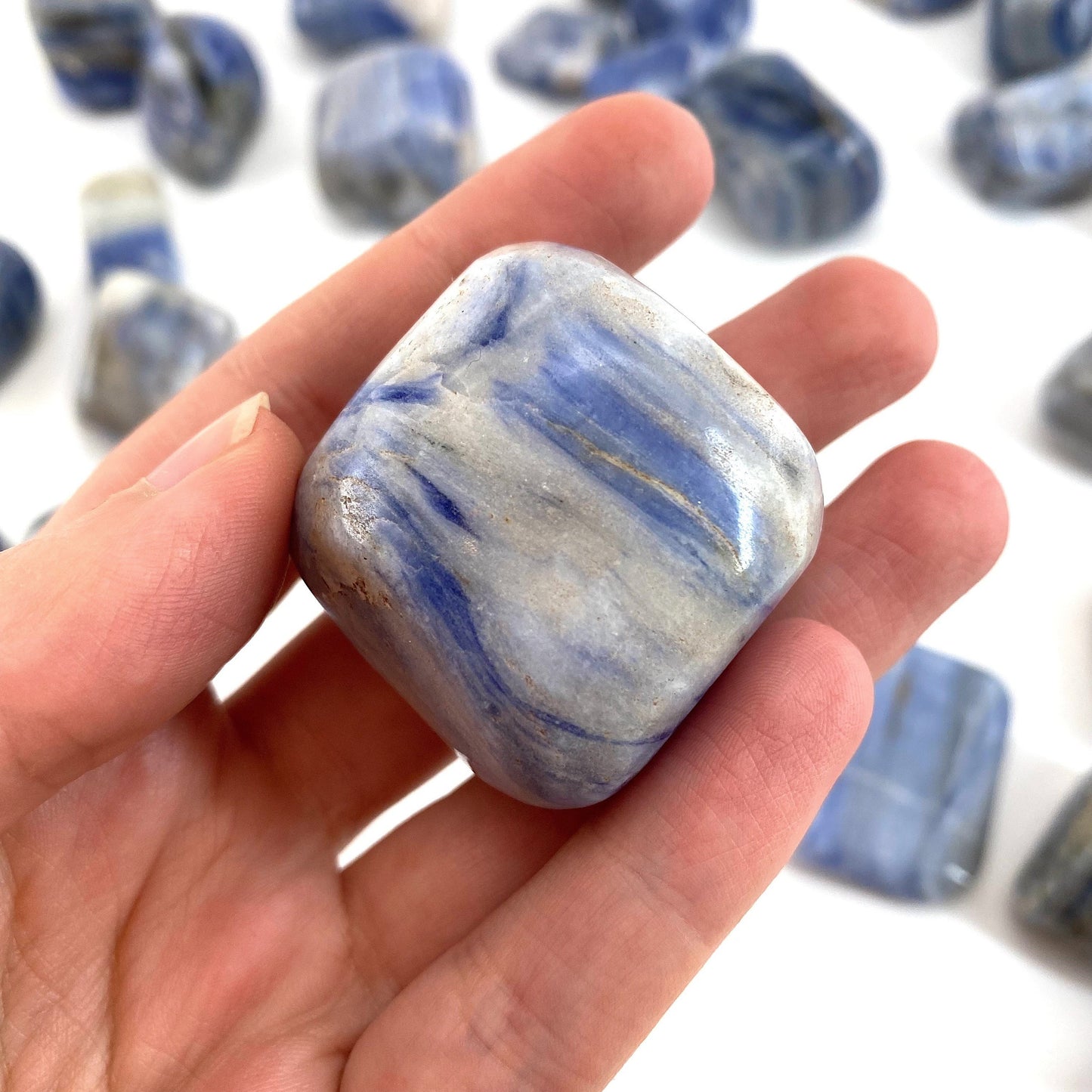 Rare! ONE tumbled Afghanite, natural blue afghanite, polished afghanite, blue afghanite tumble, afghanite crystal