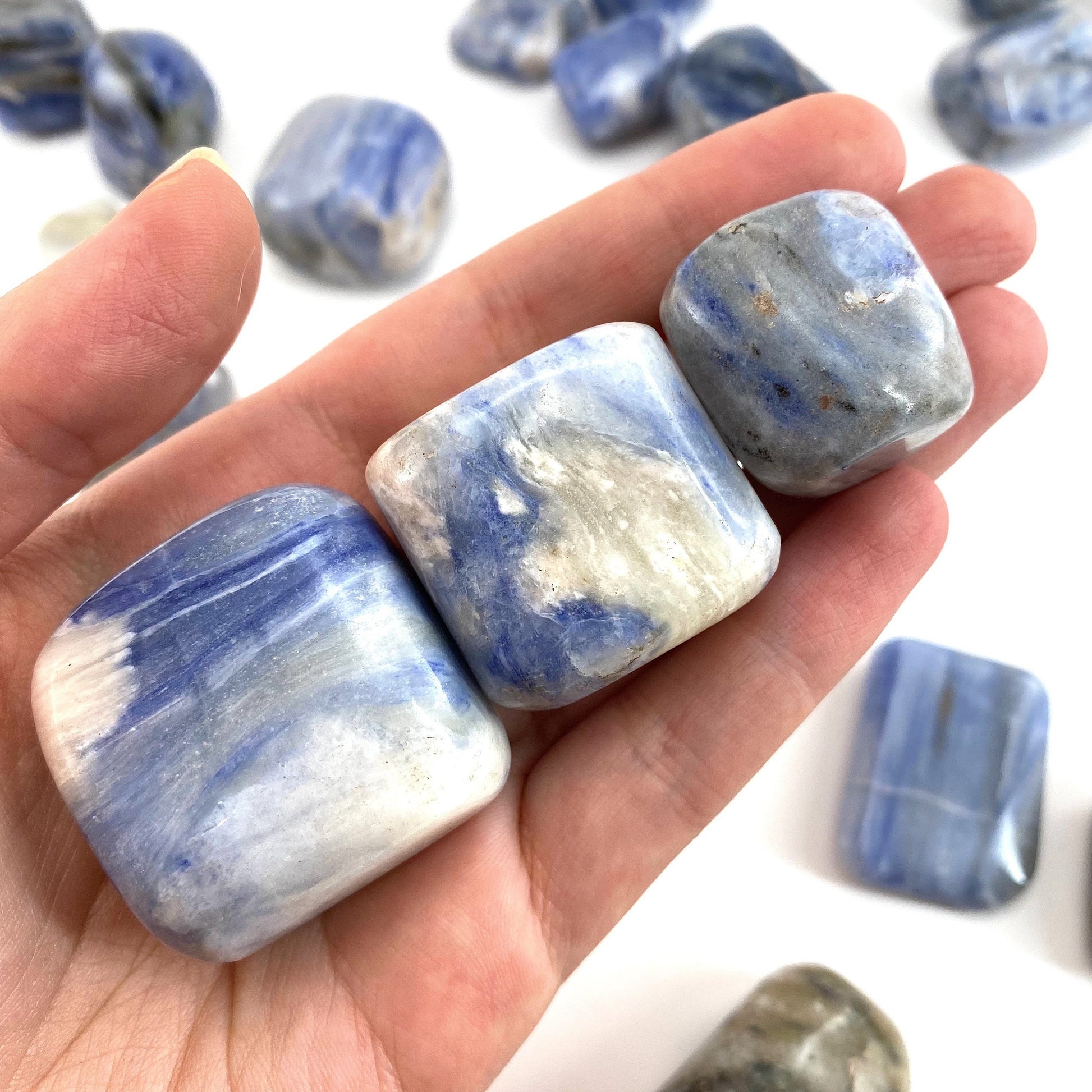 Rare! ONE tumbled Afghanite, natural blue afghanite, polished afghanite, blue afghanite tumble, afghanite crystal