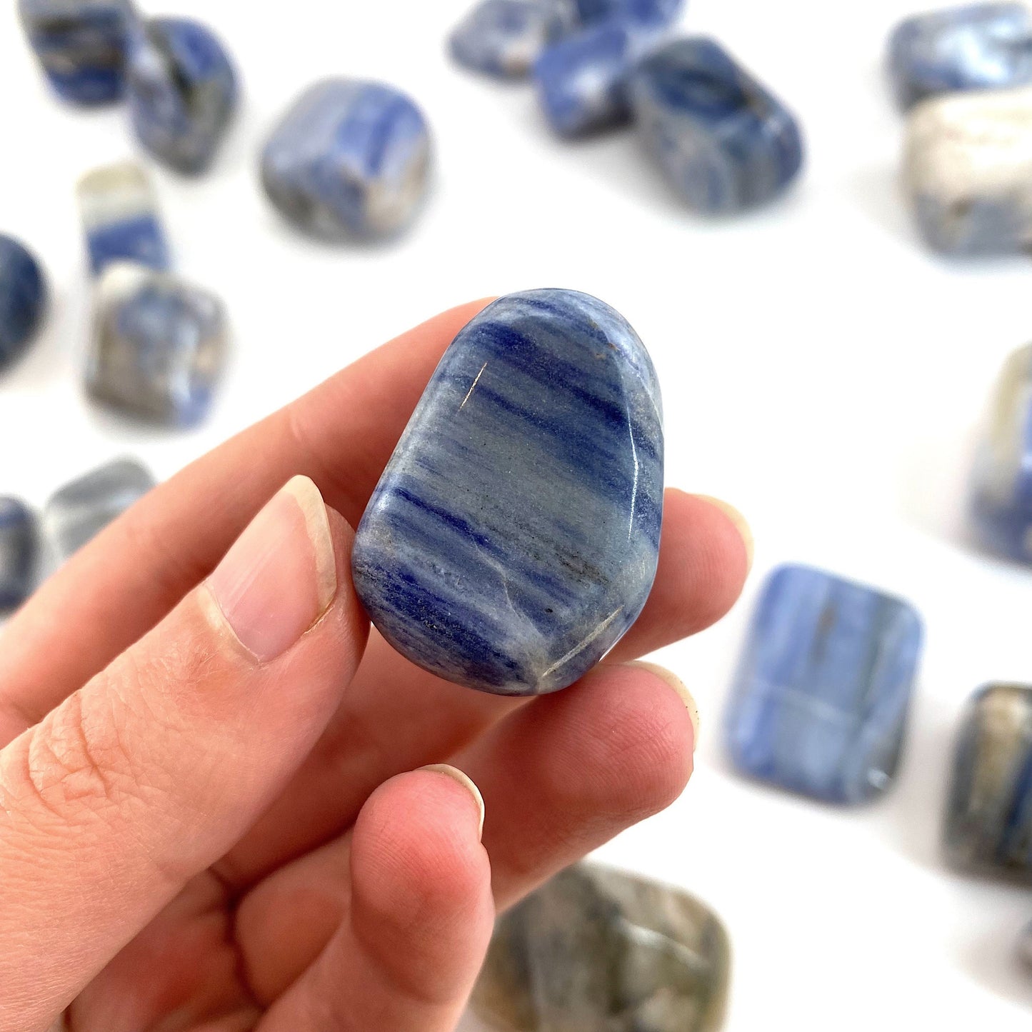 Rare! ONE tumbled Afghanite, natural blue afghanite, polished afghanite, blue afghanite tumble, afghanite crystal