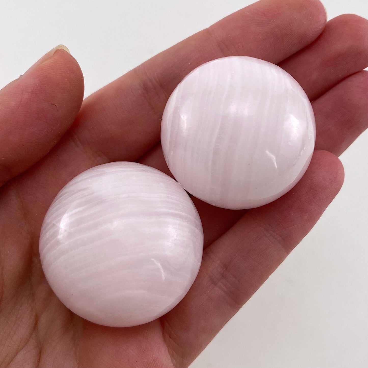 UV-reactive Mangano Calcite Sphere, crystal ball, mangano calcite sphere, pink calcite crystal, crystal sphere