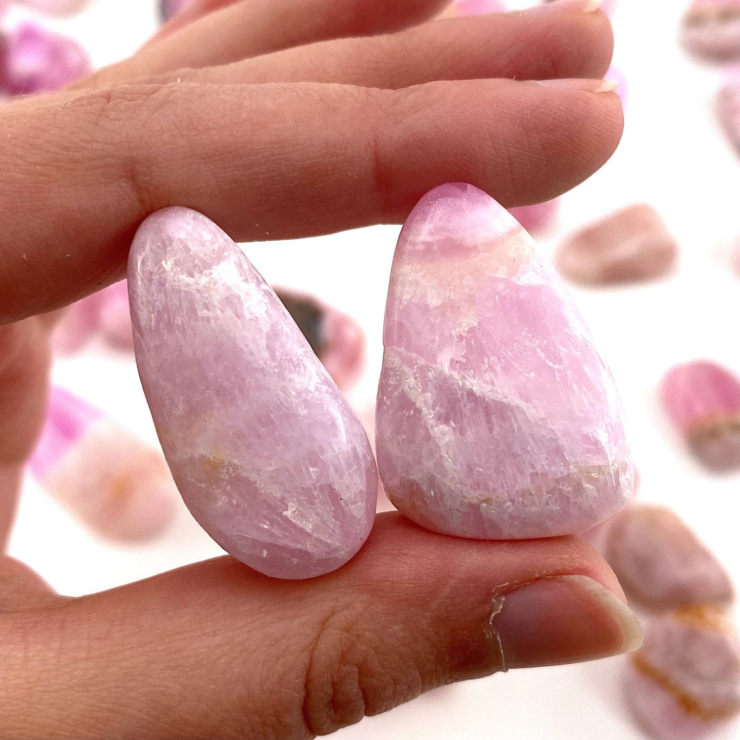 Rare! ONE tumbled pink aragonite, natural pink aragonite, polished aragonite, pink calcite tumble, pink aragonite crystal