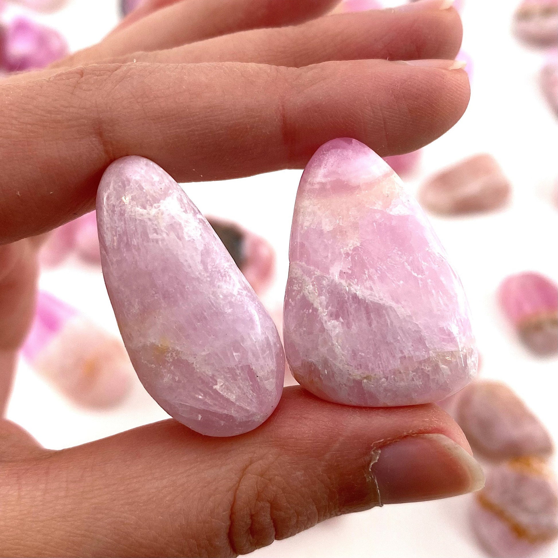 Rare! ONE tumbled pink aragonite, natural pink aragonite, polished aragonite, pink calcite tumble, pink aragonite crystal