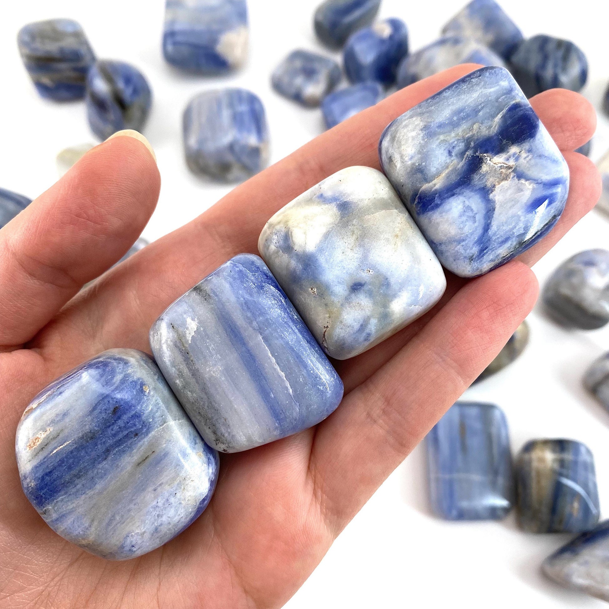 Rare! ONE tumbled Afghanite, natural blue afghanite, polished afghanite, blue afghanite tumble, afghanite crystal