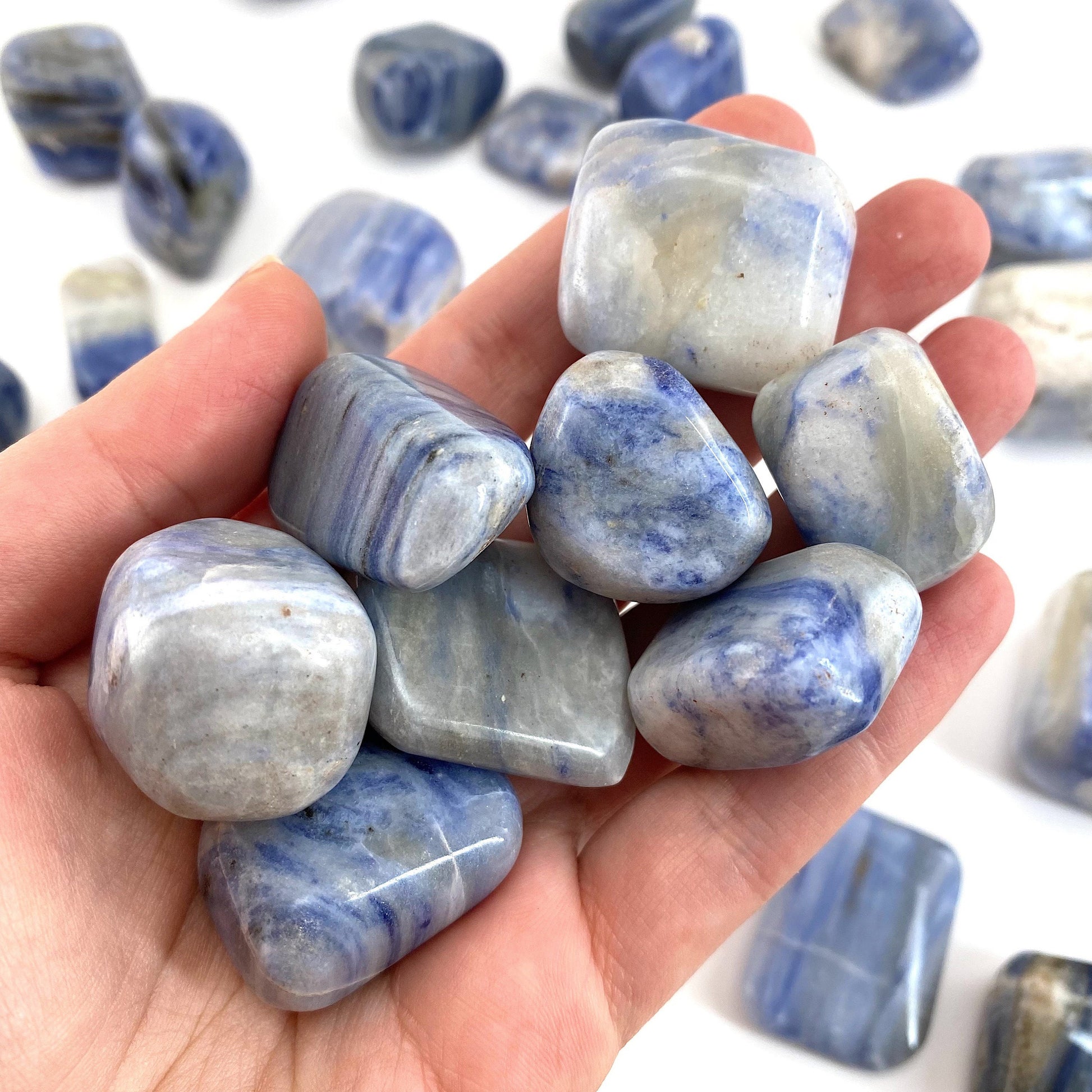 Rare! ONE tumbled Afghanite, natural blue afghanite, polished afghanite, blue afghanite tumble, afghanite crystal