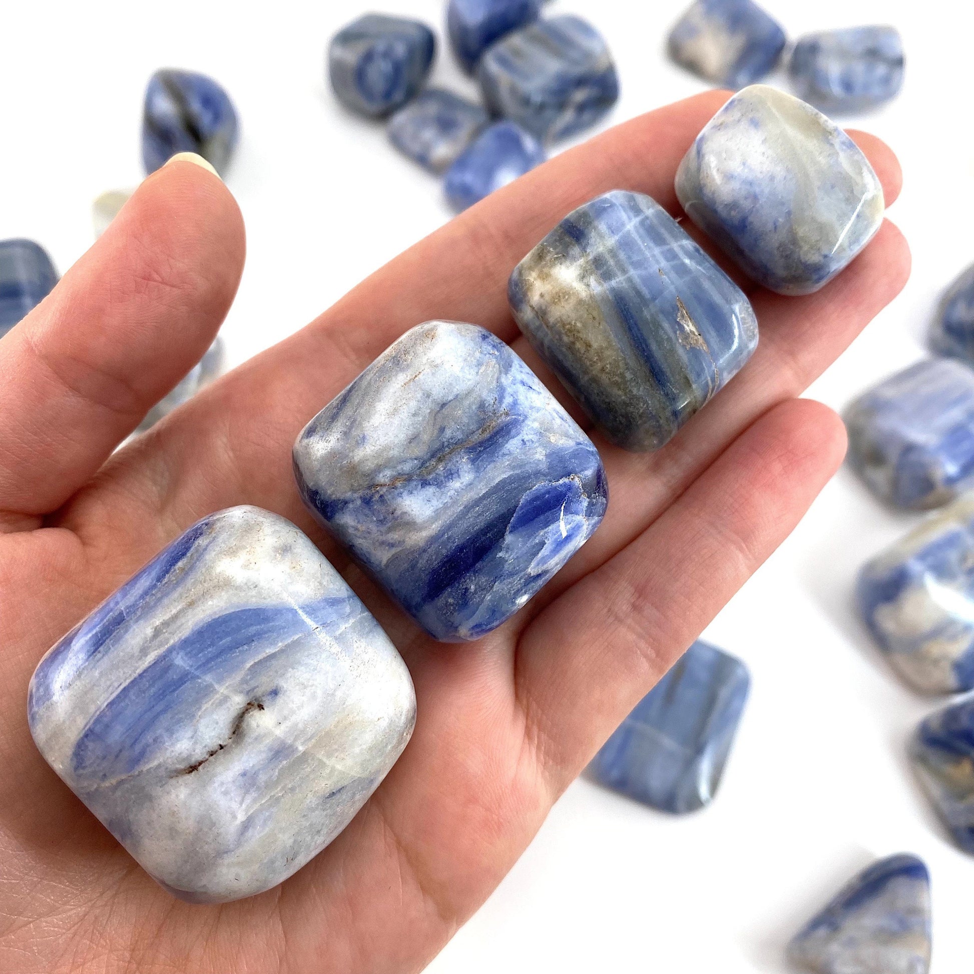 Rare! ONE tumbled Afghanite, natural blue afghanite, polished afghanite, blue afghanite tumble, afghanite crystal