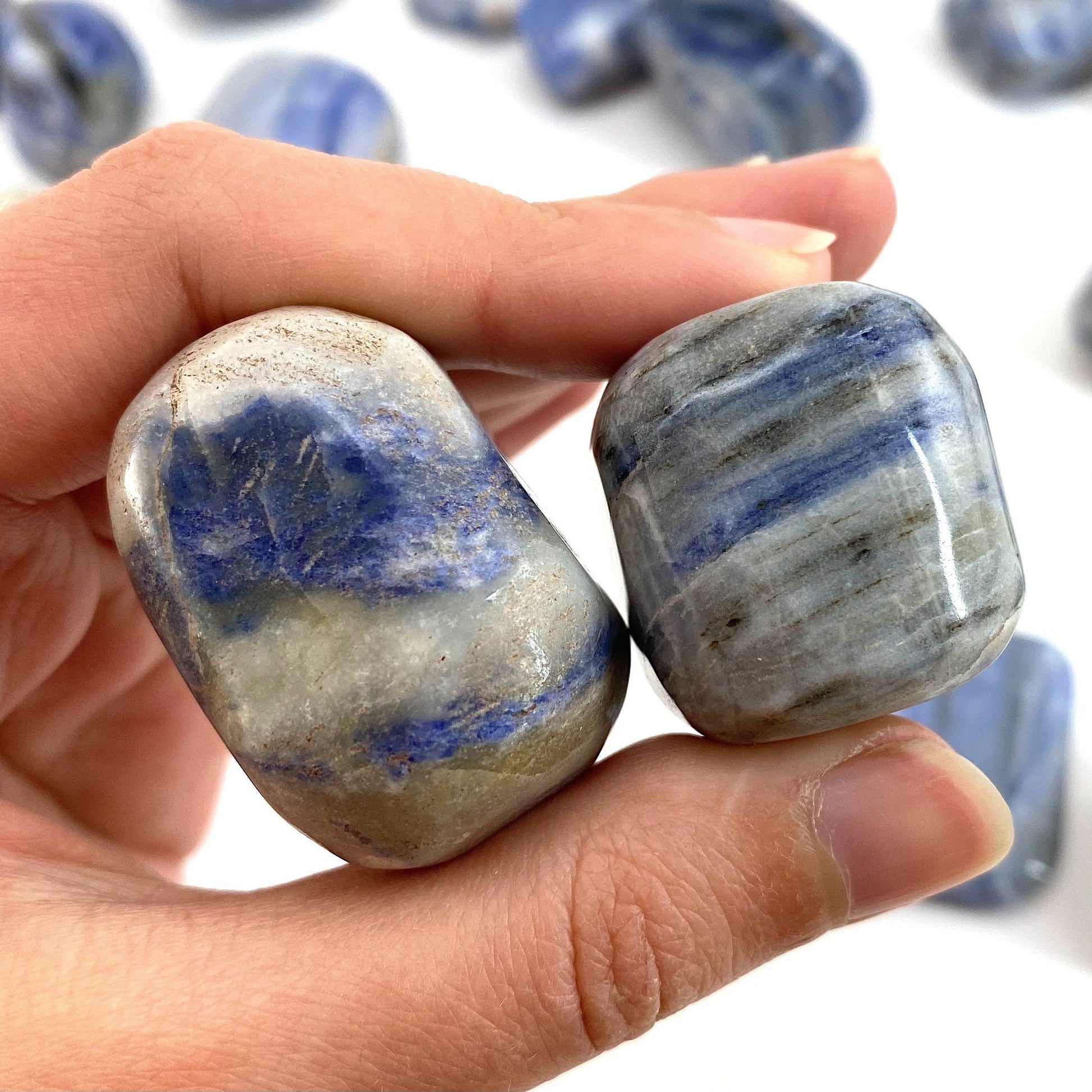 Rare! ONE tumbled Afghanite, natural blue afghanite, polished afghanite, blue afghanite tumble, afghanite crystal