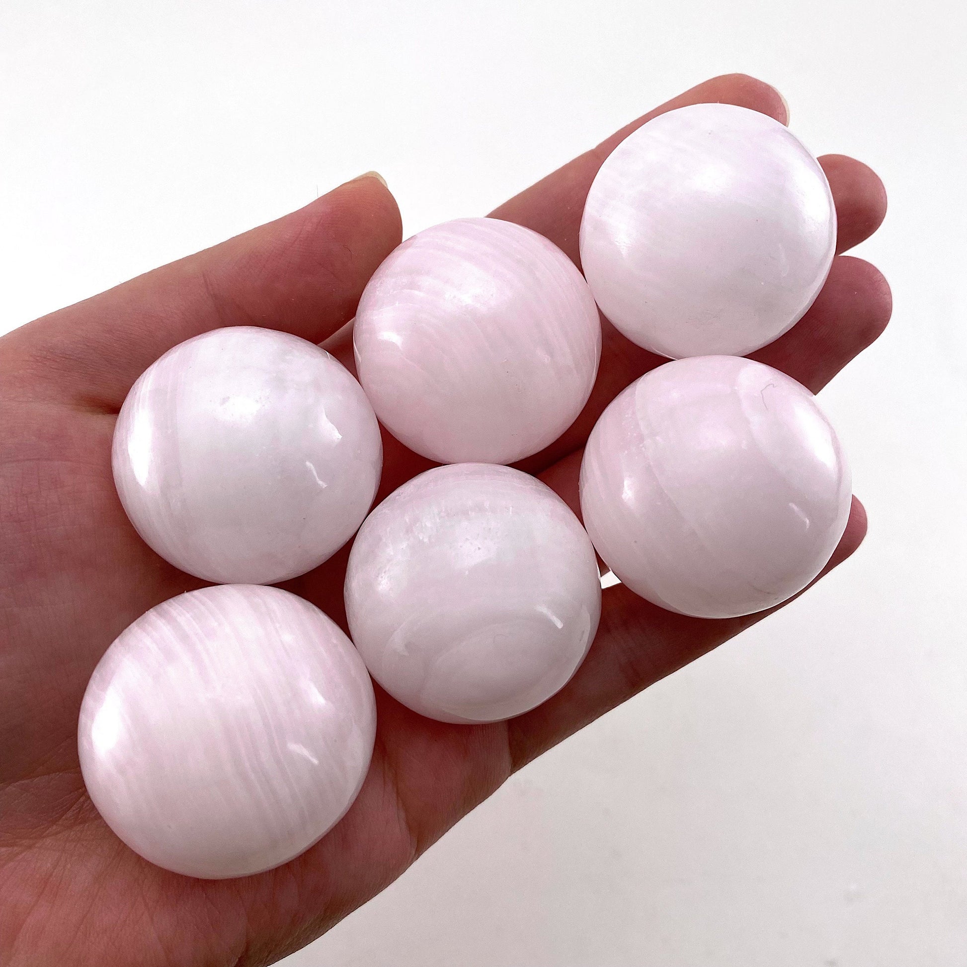 UV-reactive Mangano Calcite Sphere, crystal ball, mangano calcite sphere, pink calcite crystal, crystal sphere