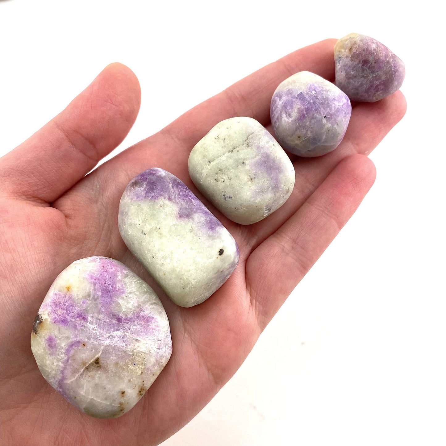 UV-reactive Hackmanite Tumbled Stone | Hackmanite, polished hackmanite, uv reactive crystal, hackmanite crystal