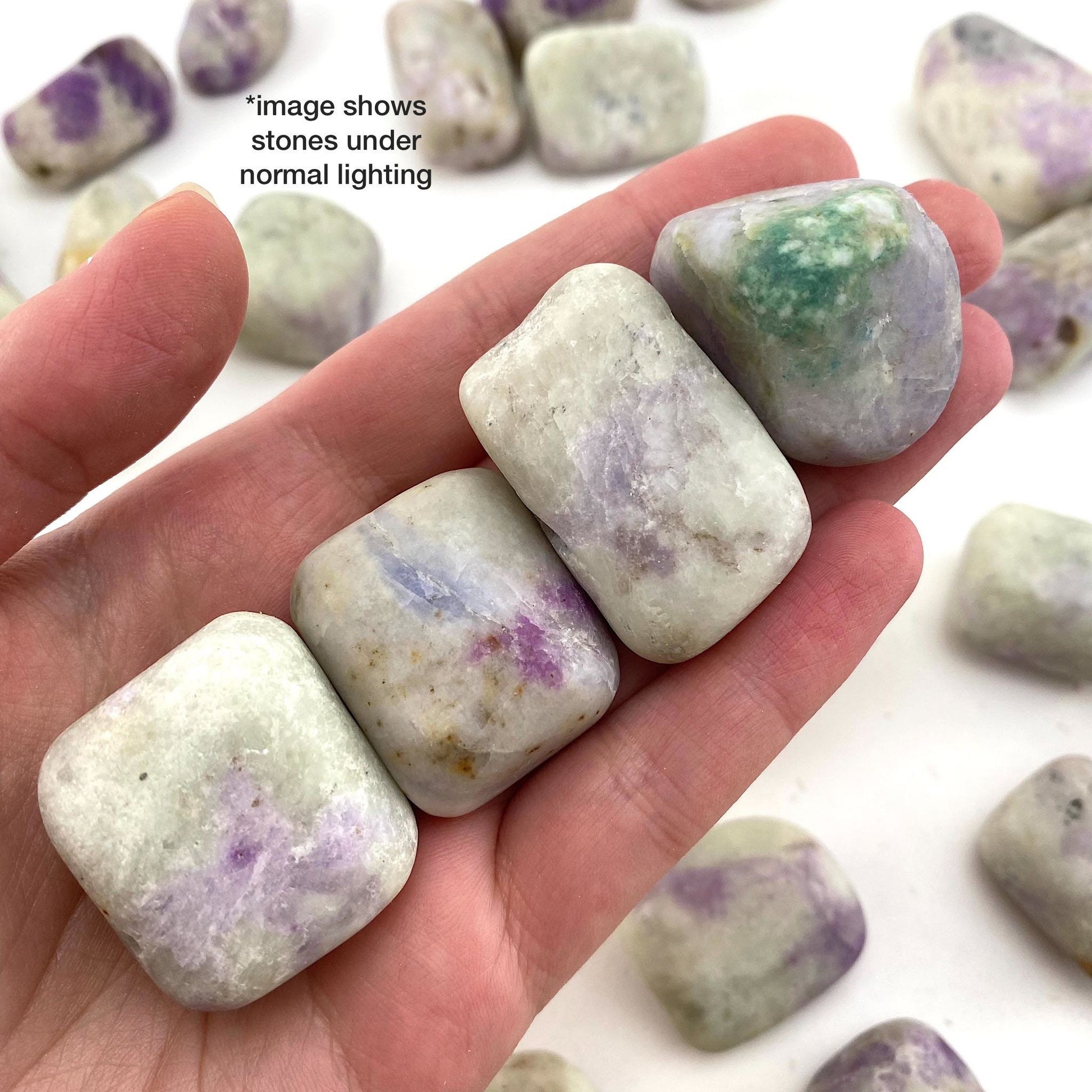 UV-reactive Hackmanite Tumbled Stone | Hackmanite, polished hackmanite, uv reactive crystal, hackmanite crystal