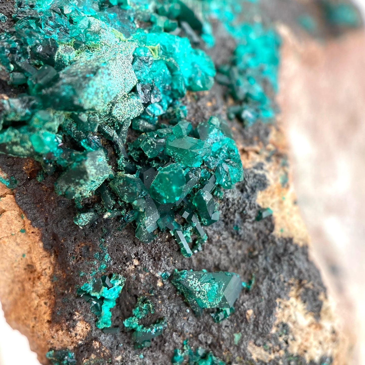 Dioptase Specimen (Congo), raw dioptase, dioptase crystal