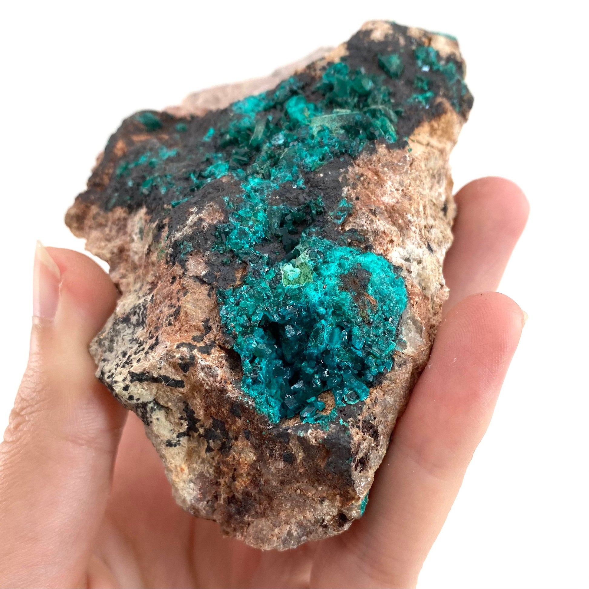 Dioptase Specimen (Congo), raw dioptase, dioptase crystal