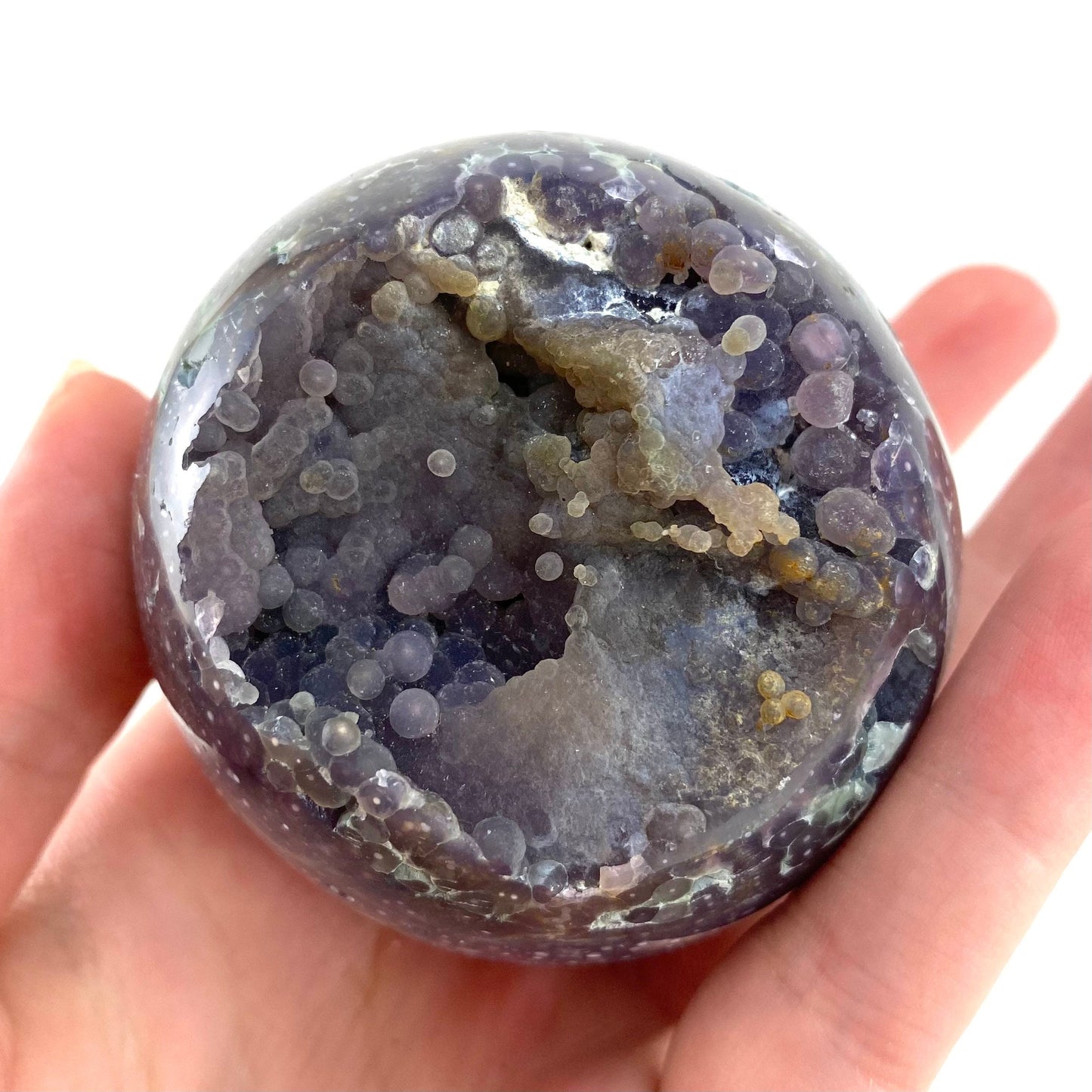 Grape Agate Sphere, purple grape agate, grape agate cluster, grape agate specimen