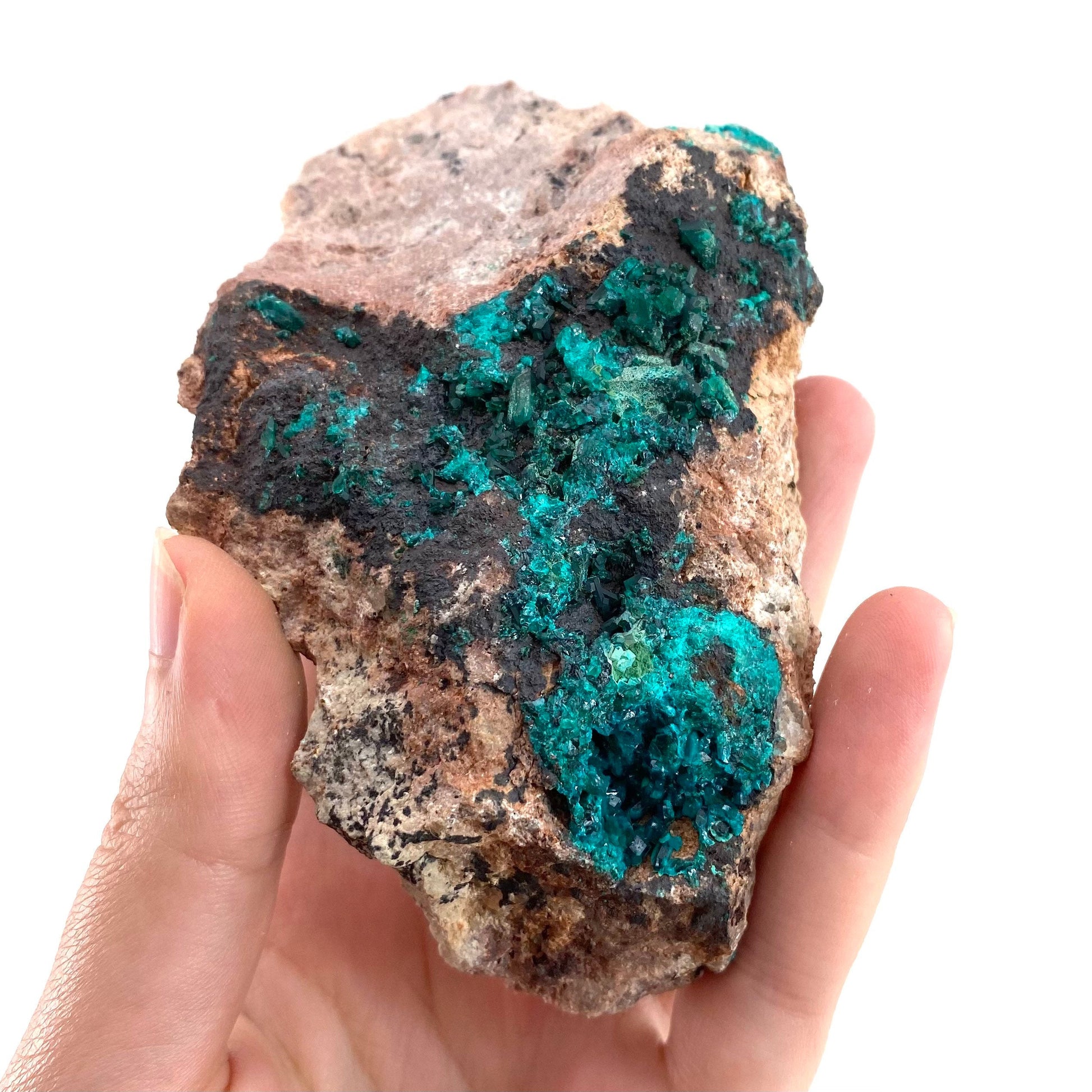 Dioptase Specimen (Congo), raw dioptase, dioptase crystal