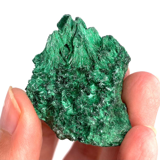 Fibrous Velvet Malachite Specimen (Congo), natural malachite, velvet malachite, malachite crystal
